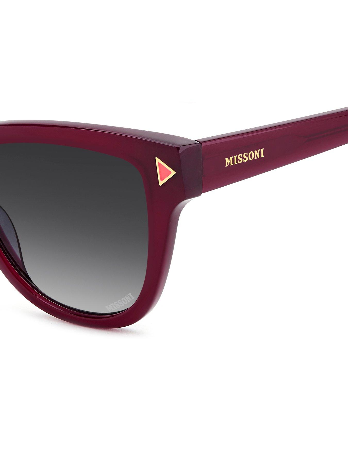 Image 4 of 4 of Missoni 0237/S Acetate Sunglasses - Burgundy