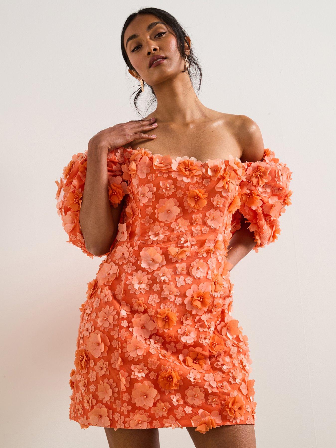 Elliatt Bluebell Mini Dress - Orange