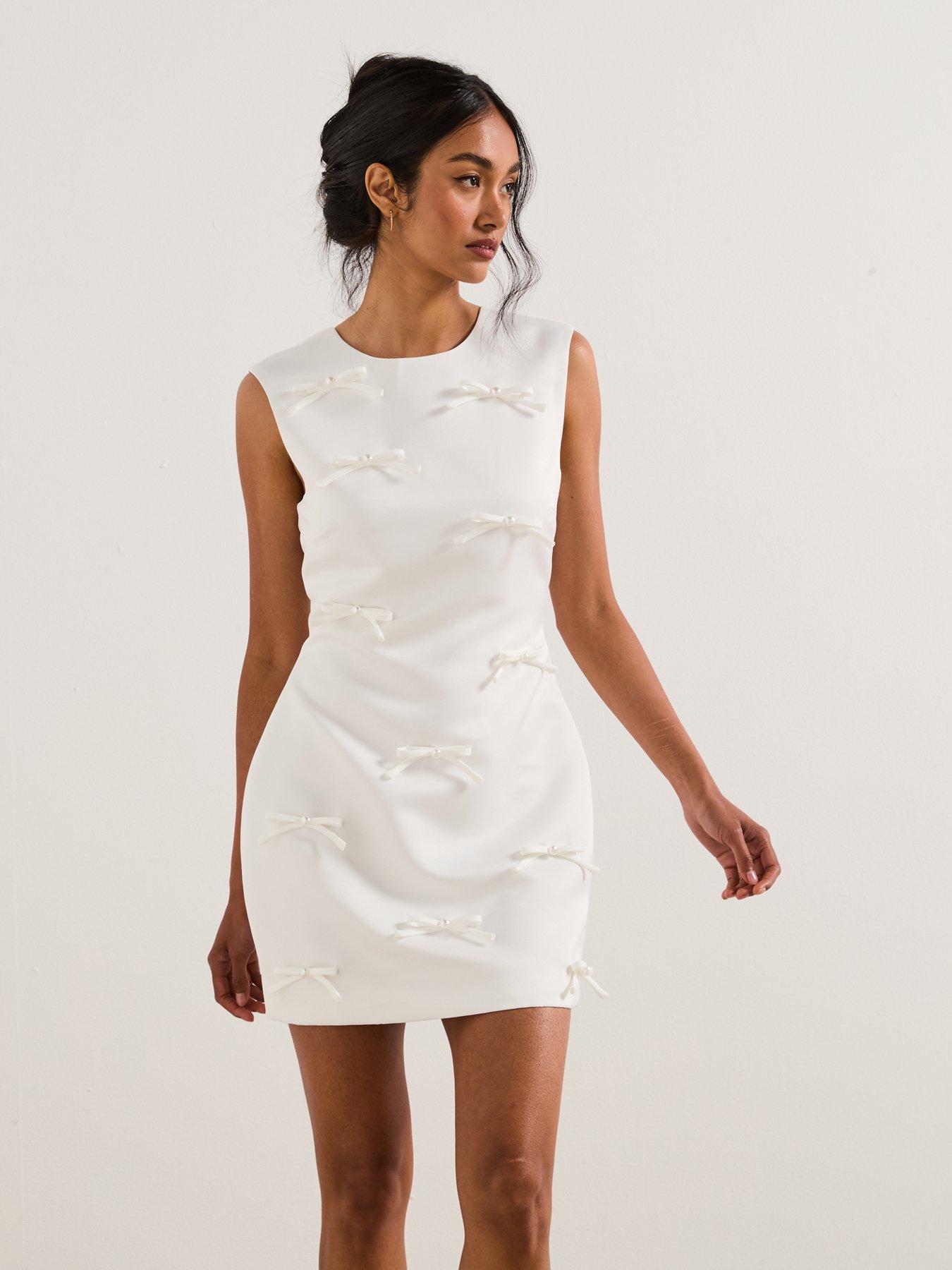 elliatt white dress Athena Lace Midi Dress - White - XL