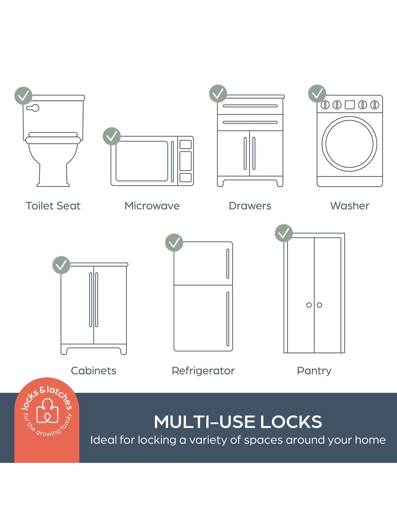 Image 5 of 7 of Dreambaby Twist 'N Lock Multi-Purpose Latches