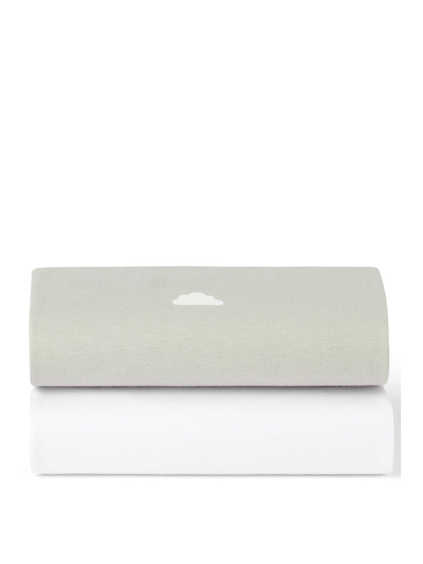 Image 3 of 3 of Snuz Sn&uuml;z Twin Pack Crib Sheets - Grey/Gloud