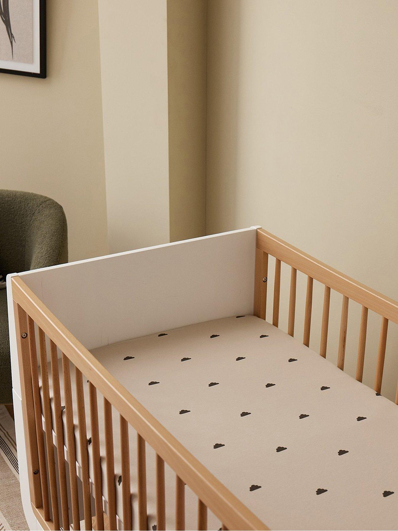 Snuz Snüz Twin Pack Cot Bed Sheets - Sand/Cloud