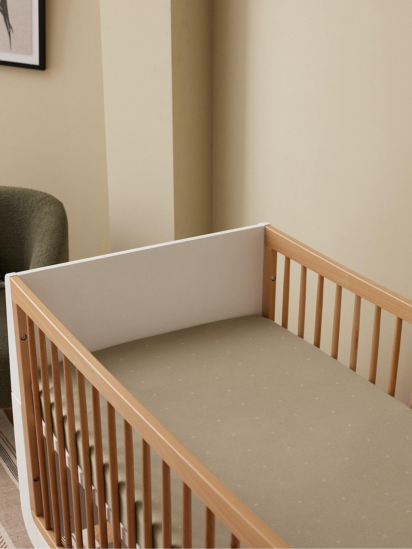 Snuz Snüz Twin Pack Cot Bed Sheets - Sage/Cross