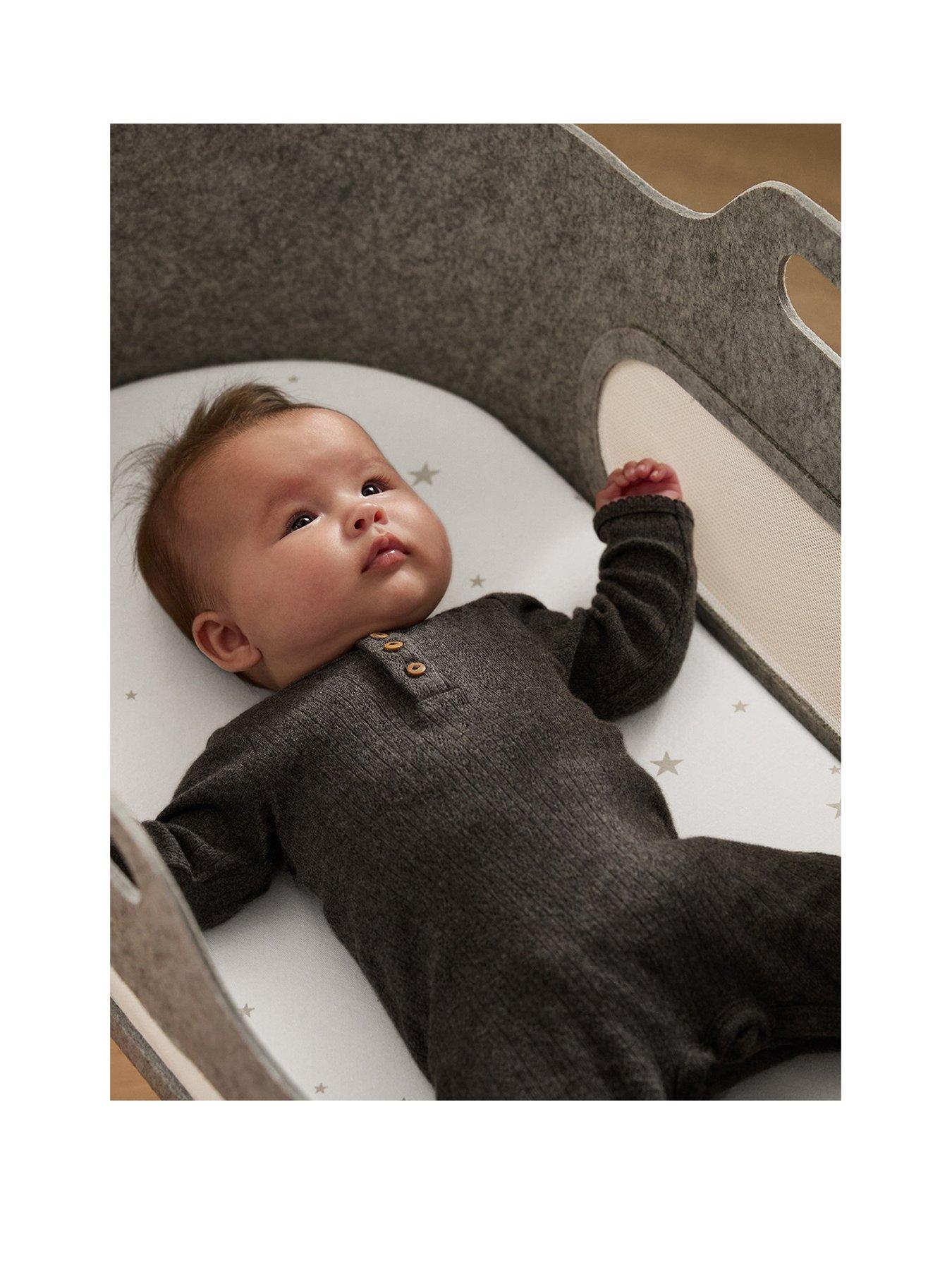 Image 2 of 3 of Snuz Sn&uuml;z Twin Pack Moses Basket Sheets - White/Star