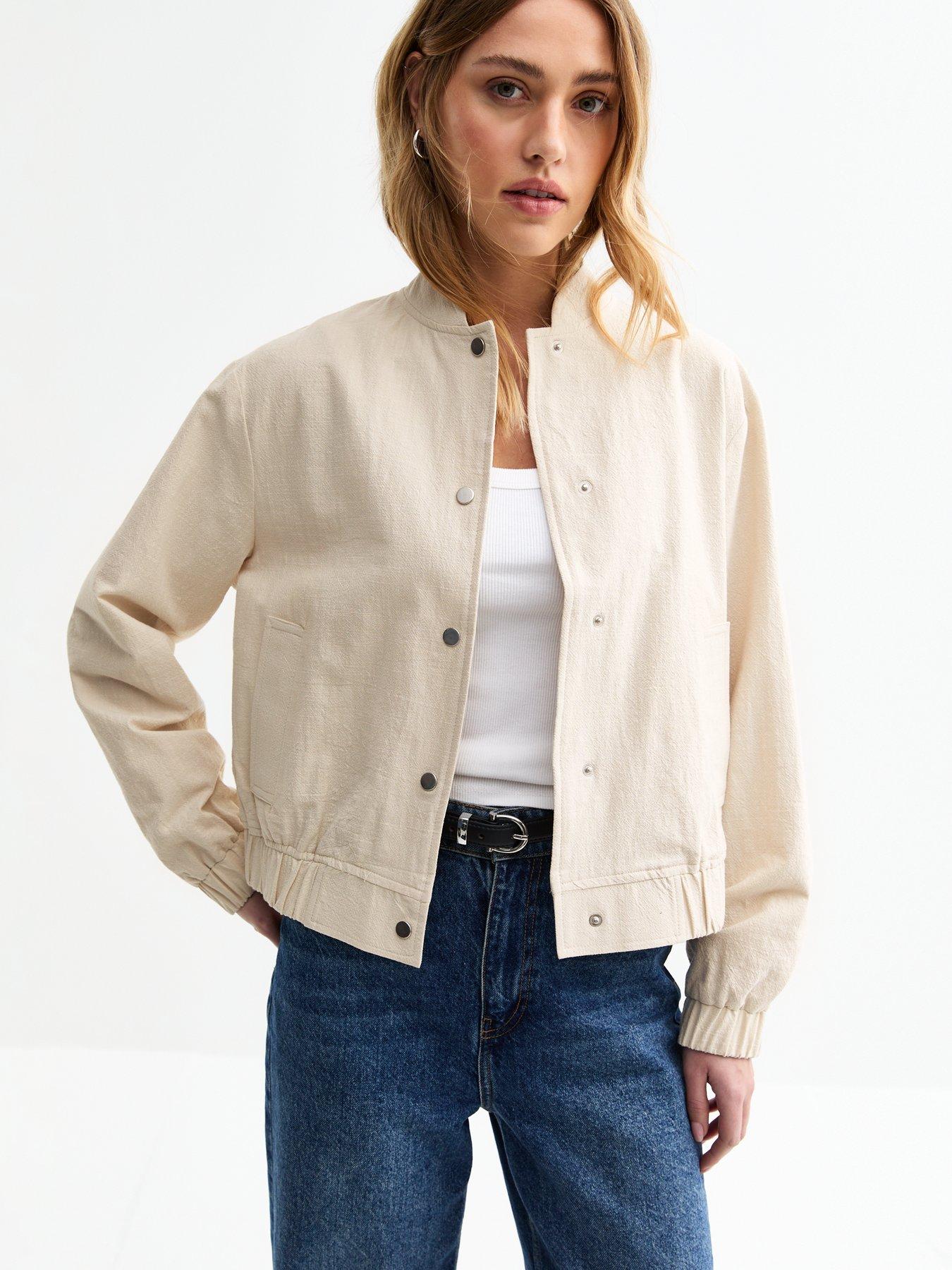 undefined Stone Lightweight Cotton Bomber Jacket