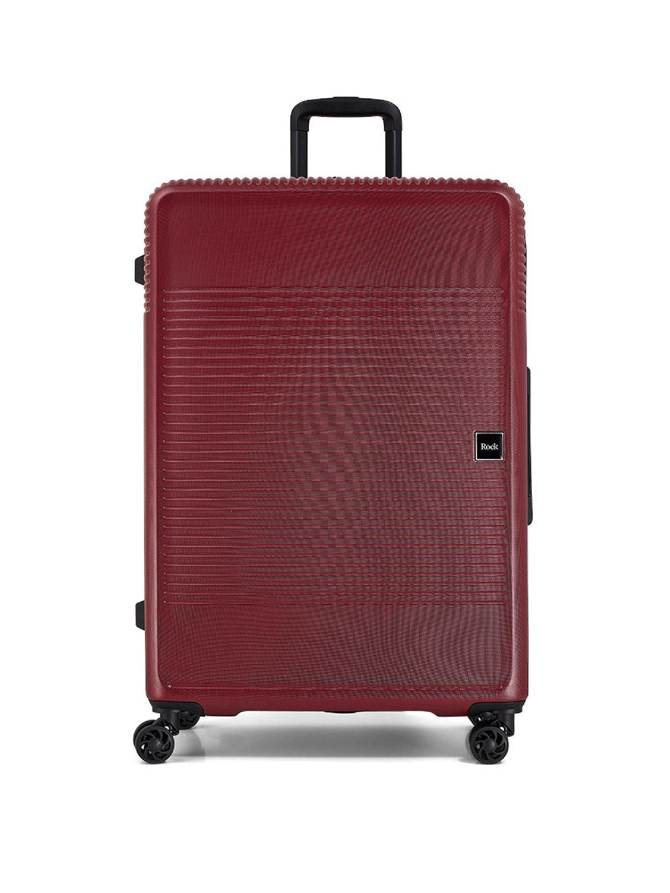 Image 2 of 4 of Rock Luggage Lincoln Burgundy Large Suitcase