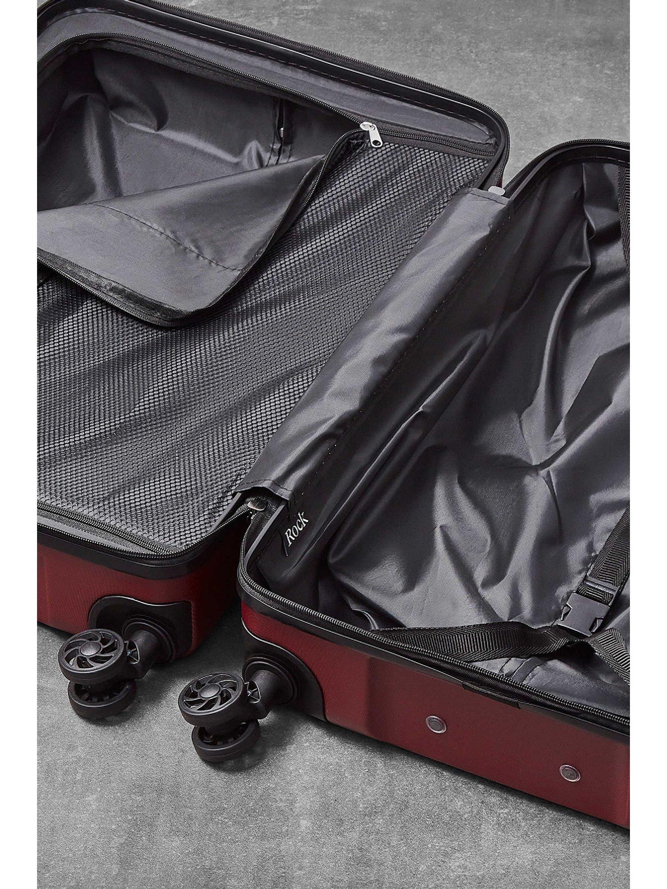 Image 4 of 4 of Rock Luggage Lincoln Burgundy Large Suitcase