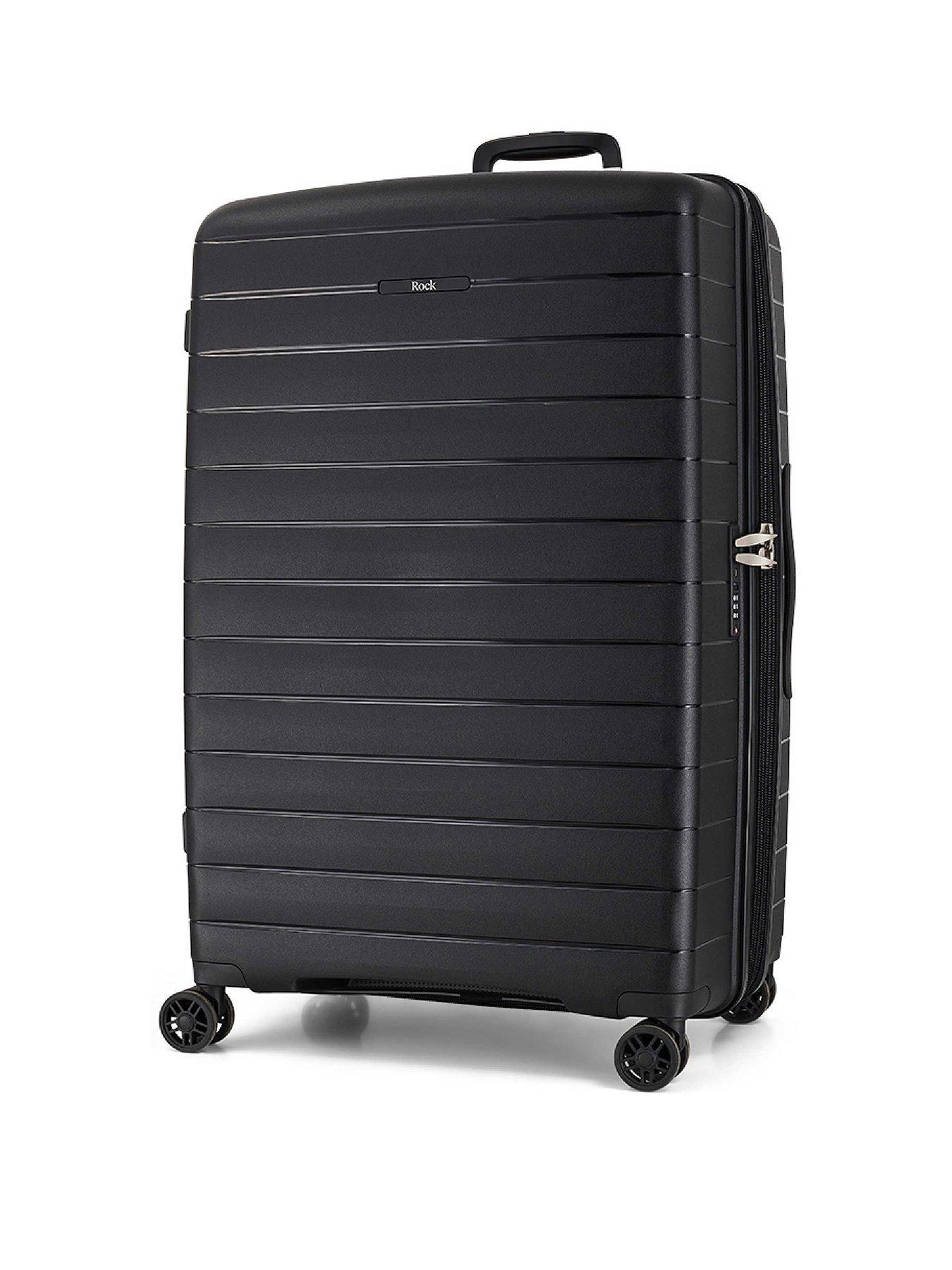 Image 1 of 6 of Rock Luggage Palma Large Suitcase - Black