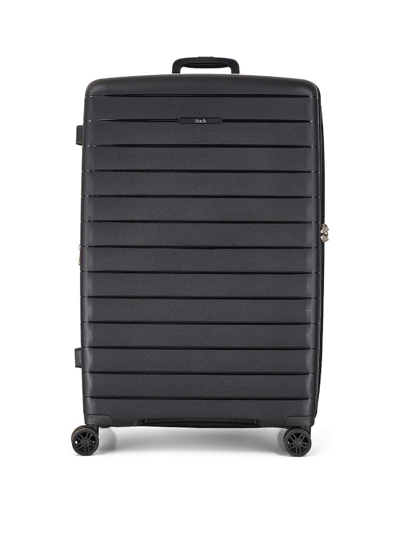 Image 2 of 6 of Rock Luggage Palma Large Suitcase - Black