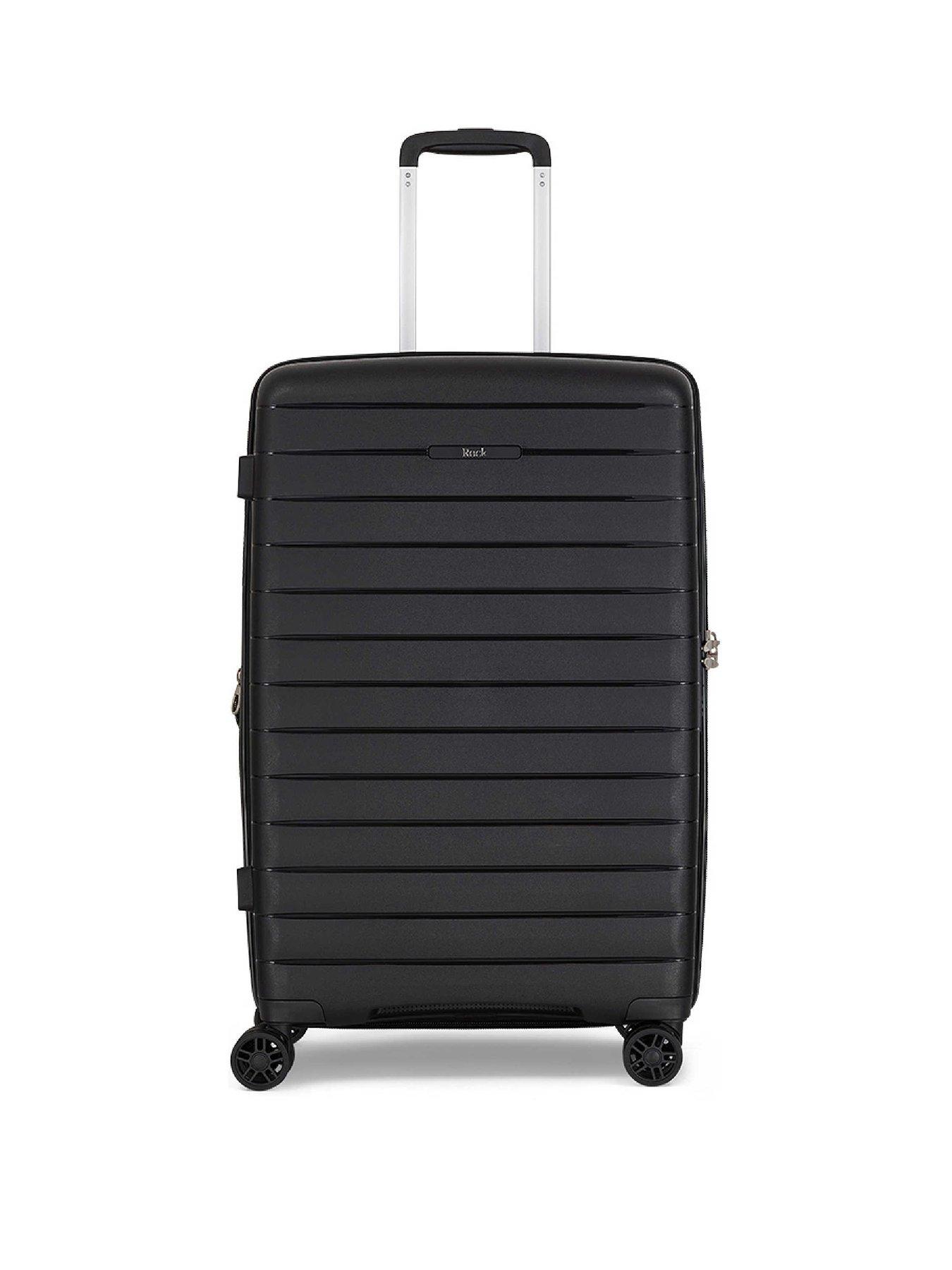 Image 2 of 6 of Rock Luggage Palma Medium Suitcase - Black&nbsp;