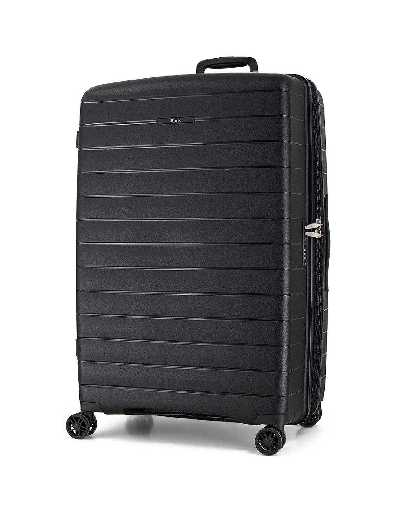 Image 2 of 6 of Rock Luggage Palma 3-Piece Luggage Set (Cabin/Medium/Large) - Black