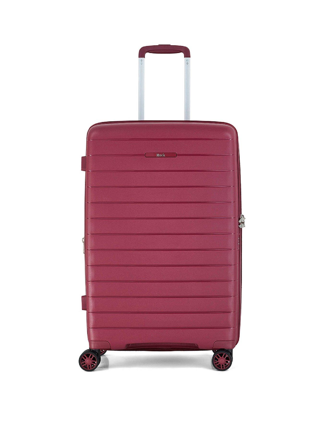 Image 2 of 6 of Rock Luggage Palma Medium Suitcase - Burgundy