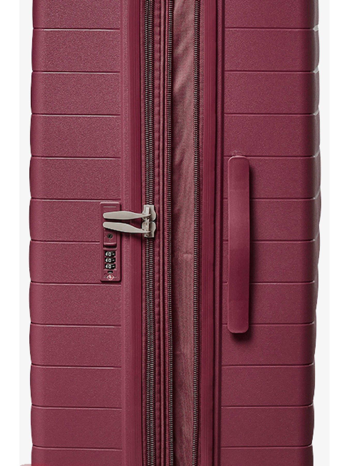 Image 4 of 6 of Rock Luggage Palma Medium Suitcase - Burgundy