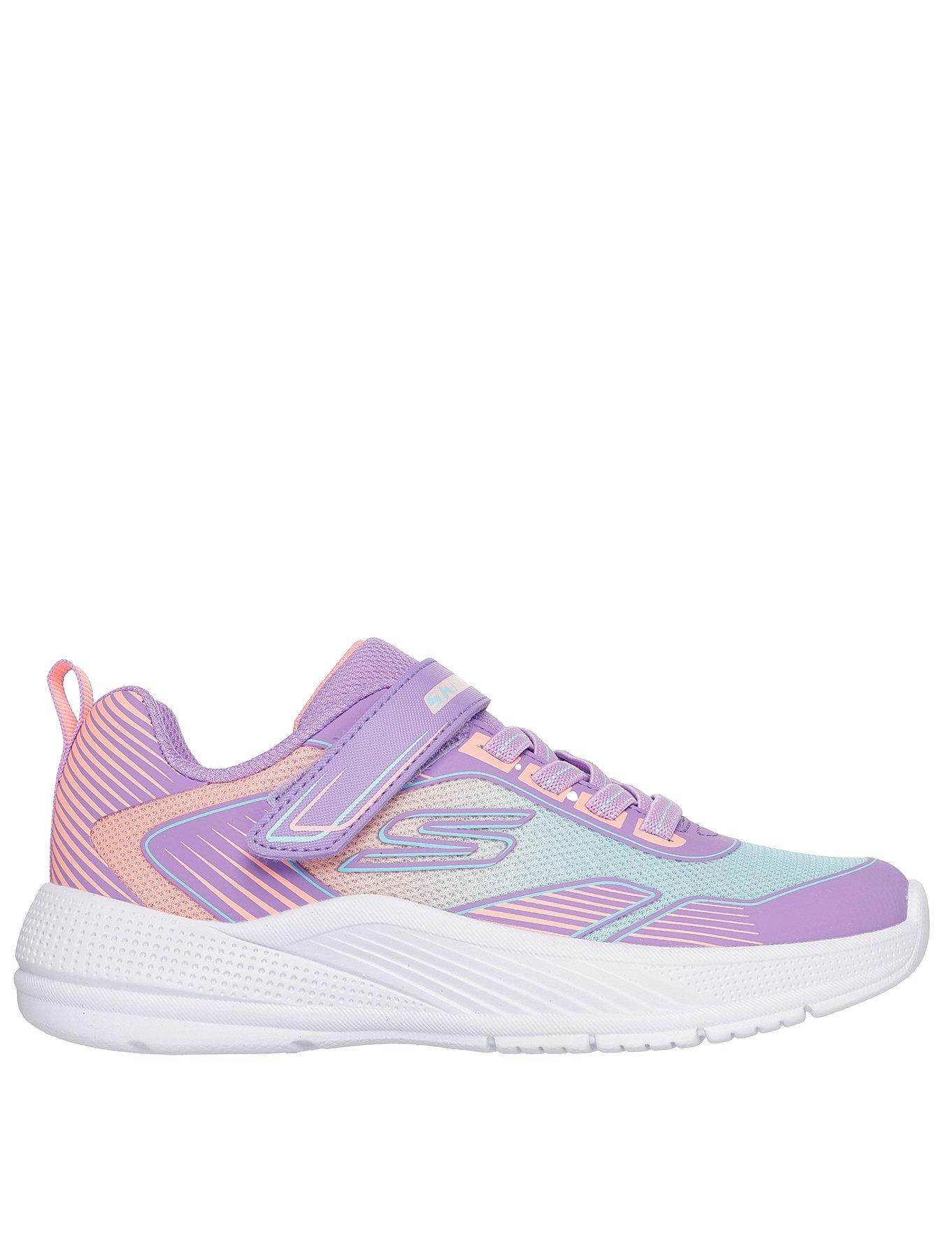 Image 1 of 5 of Skechers Gore And Strap W/ 3d Print W/ Ombre Sparkle Mesh