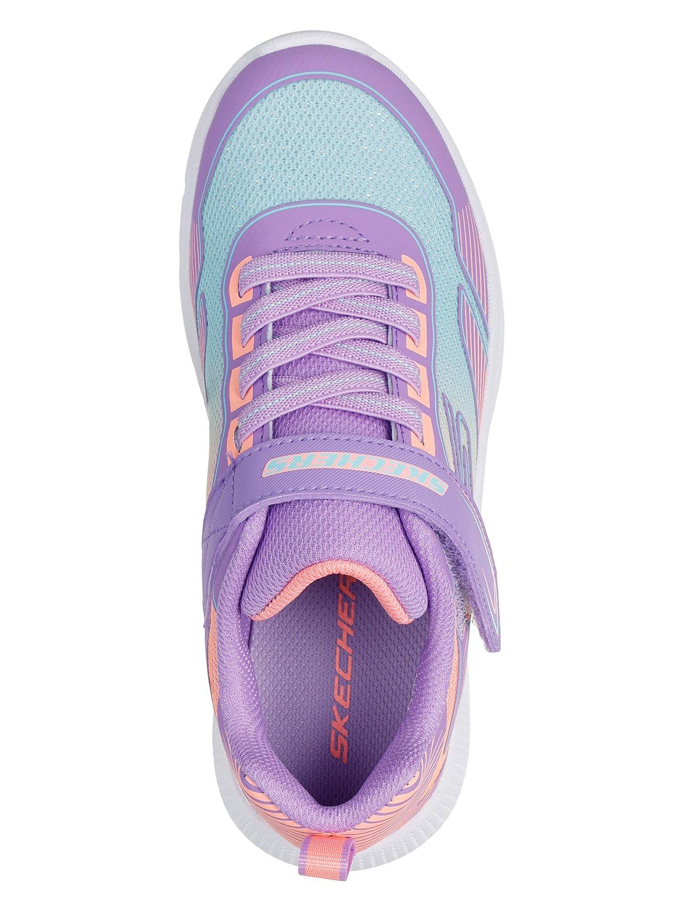 Image 3 of 5 of Skechers Gore And Strap W/ 3d Print W/ Ombre Sparkle Mesh