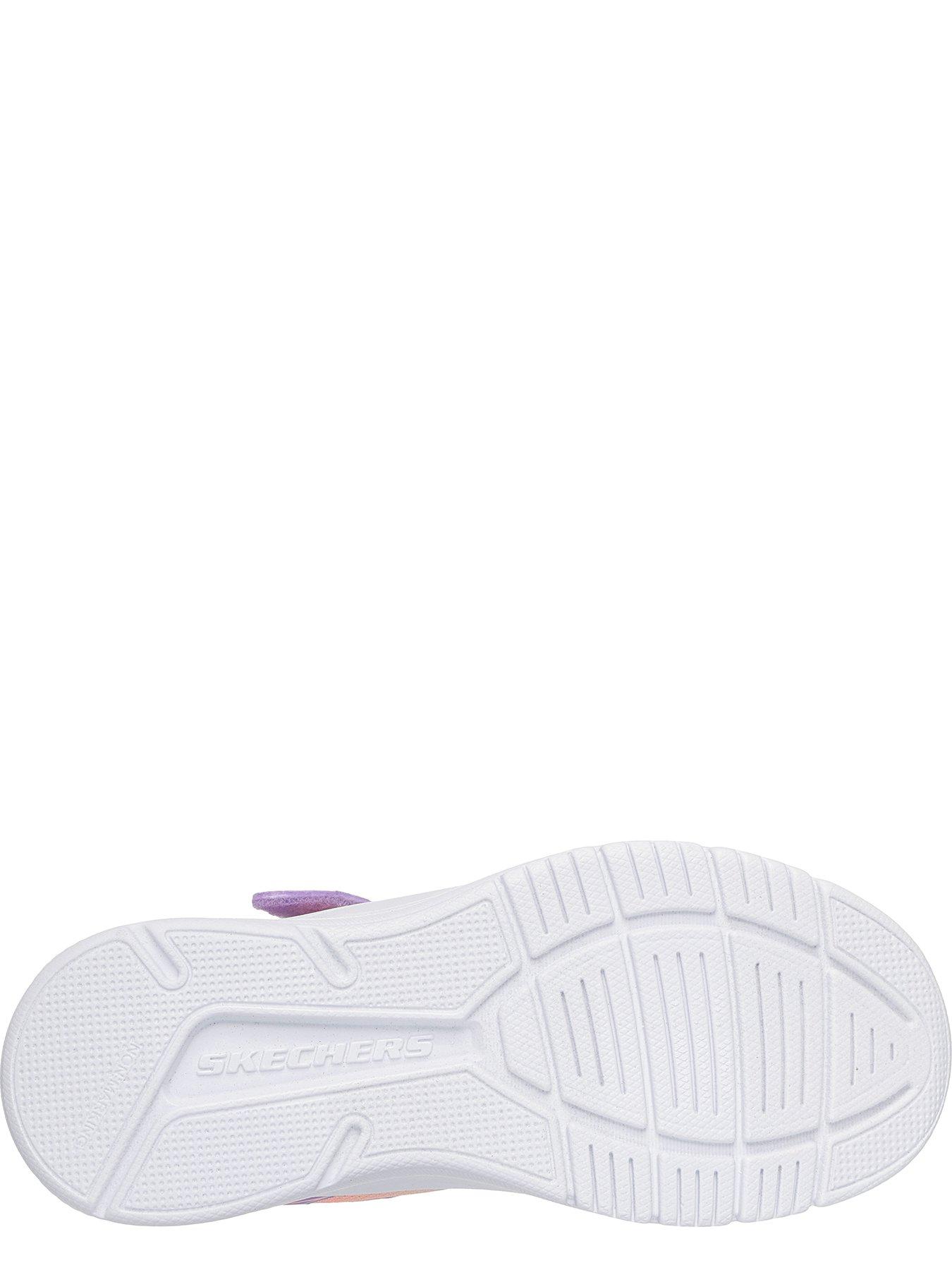 Image 4 of 5 of Skechers Gore And Strap W/ 3d Print W/ Ombre Sparkle Mesh