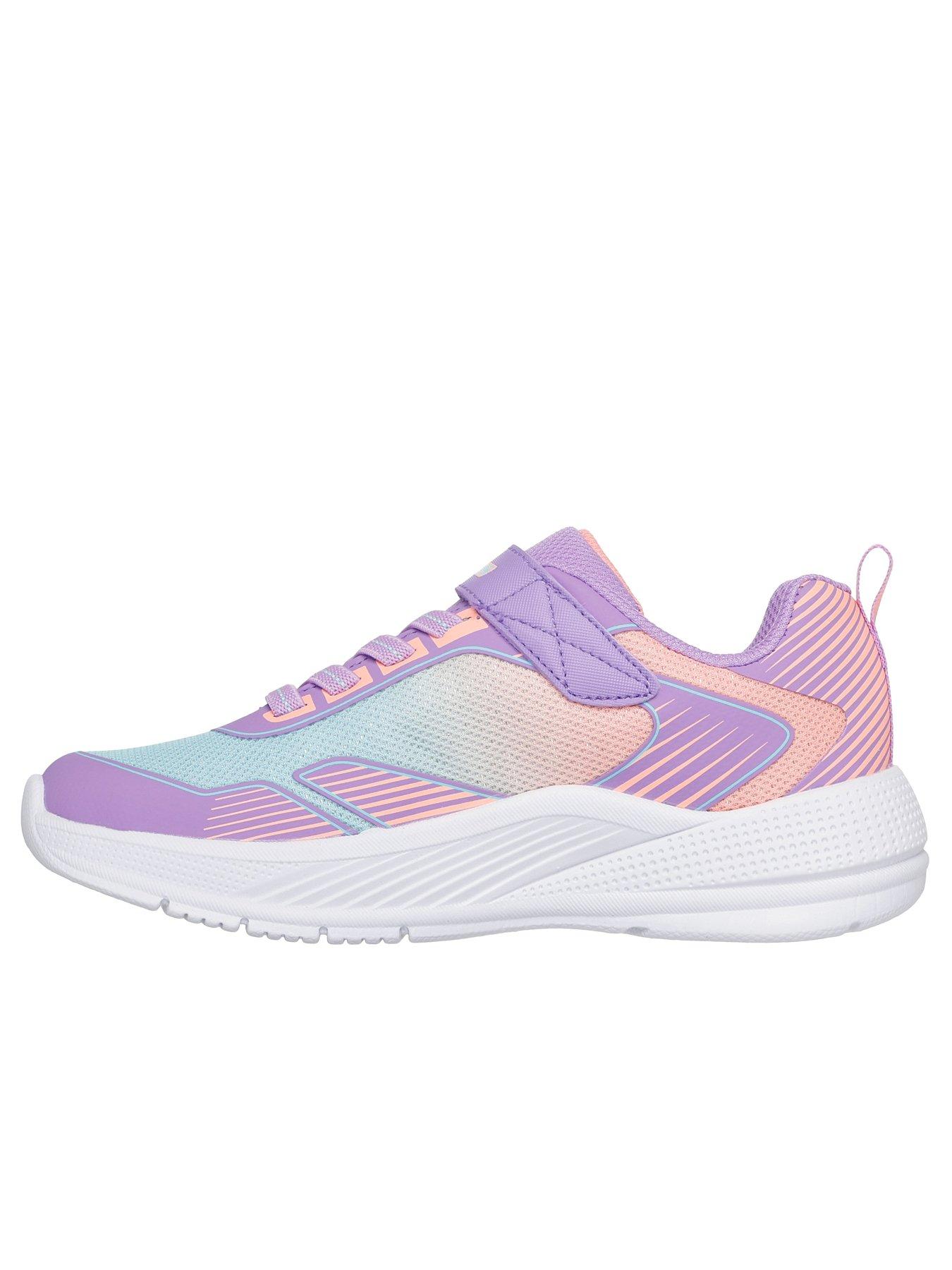 Image 5 of 5 of Skechers Gore And Strap W/ 3d Print W/ Ombre Sparkle Mesh