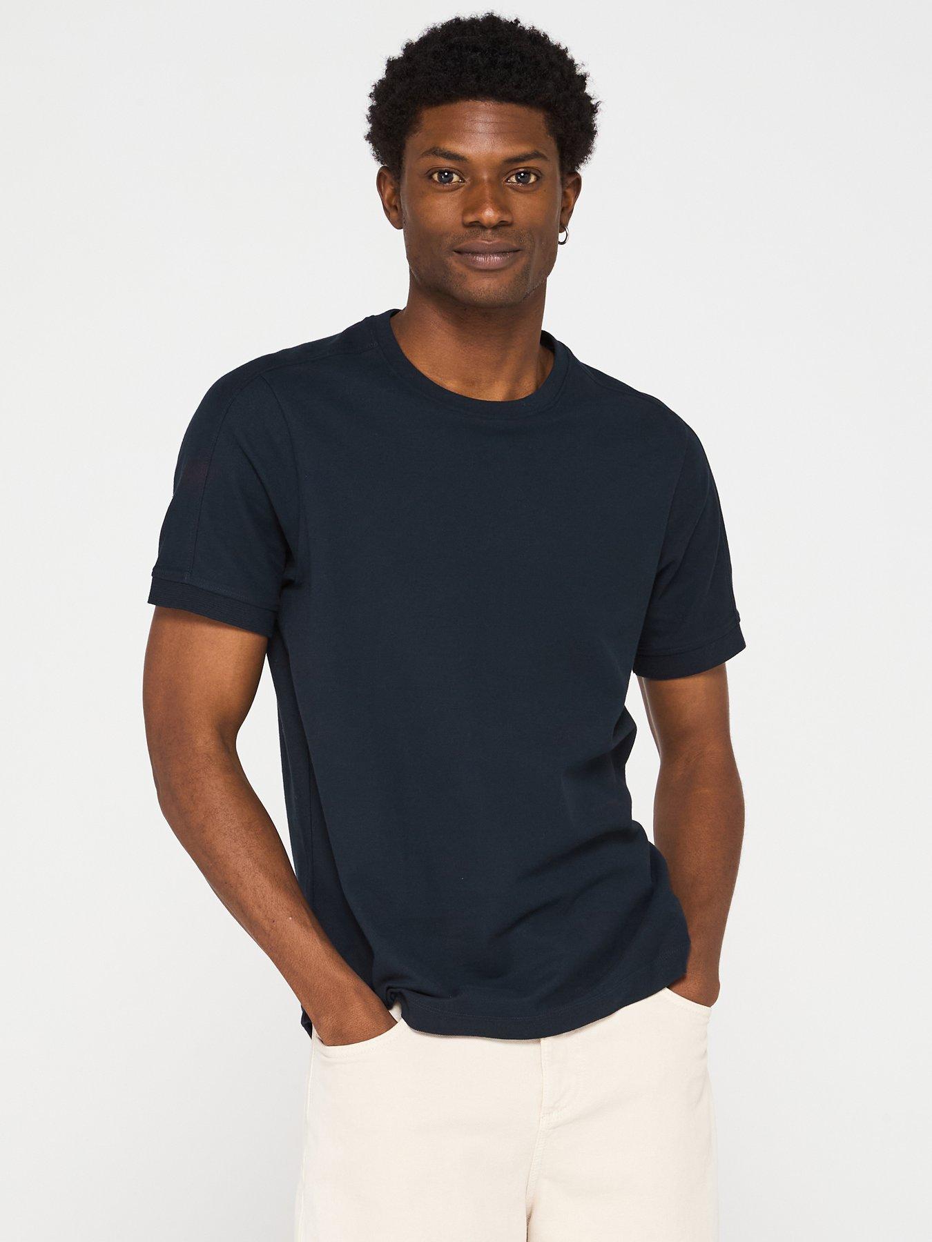 undefined Panelled T-Shirt - Navy