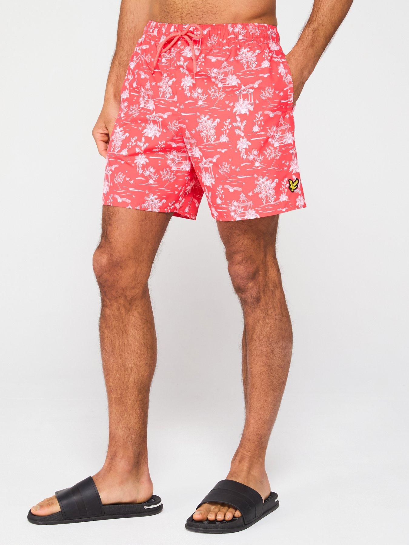 undefined Botanical Garden Print Swim Shorts - Red