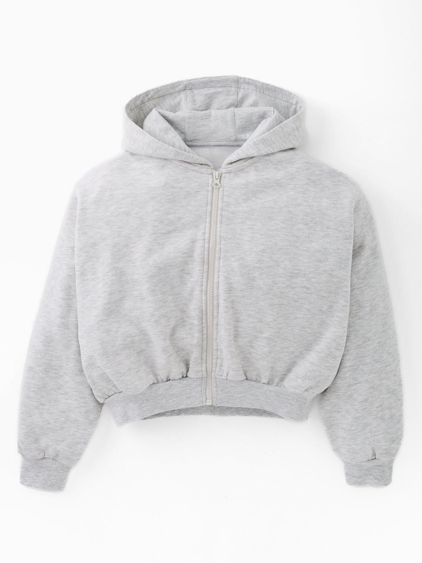 V by Very Girls Zip Up Hoodie - Grey