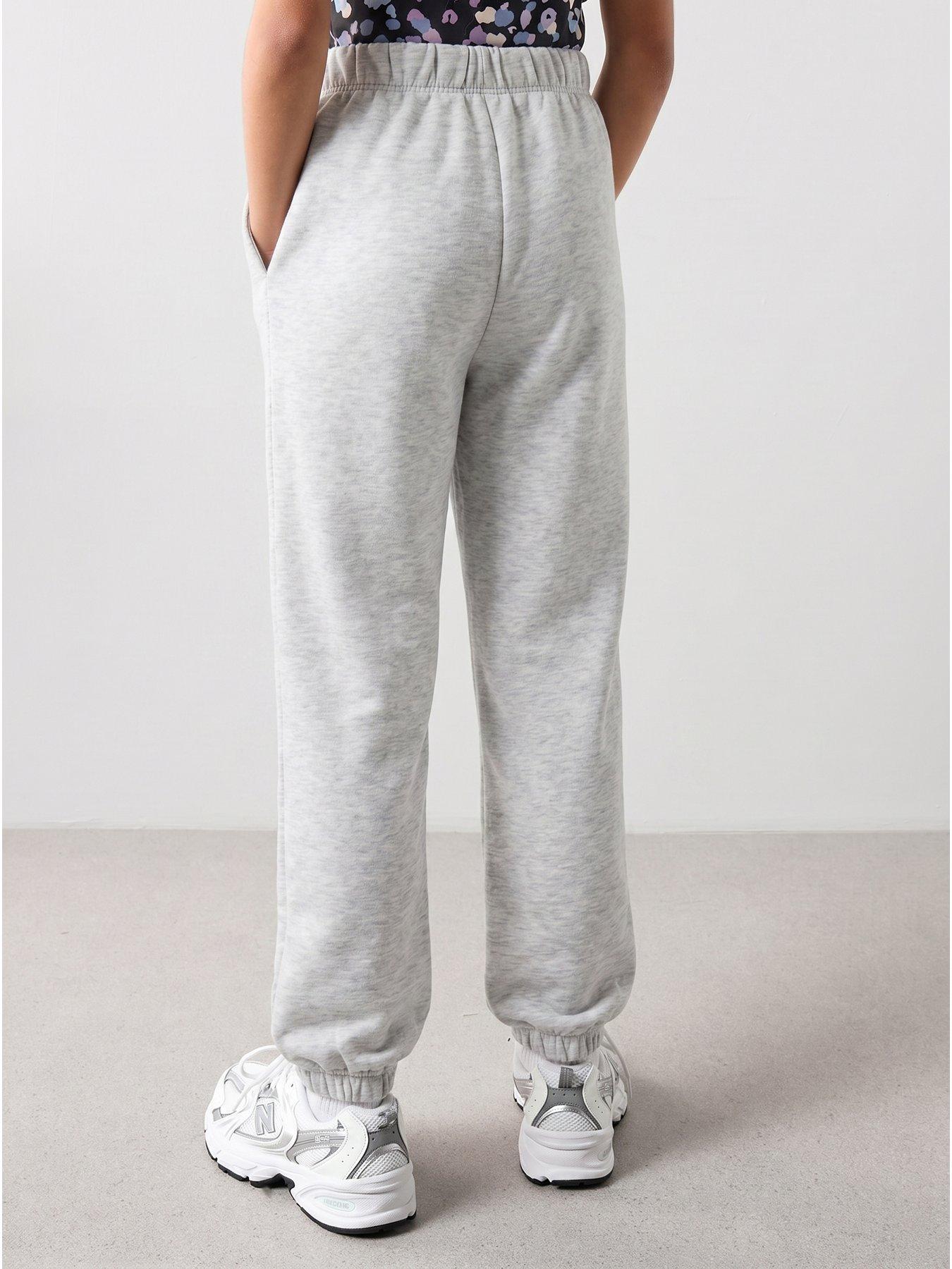 Image 2 of 7 of The Very Collection Girls Elasticated Waisr Cuffed Joggers - Grey