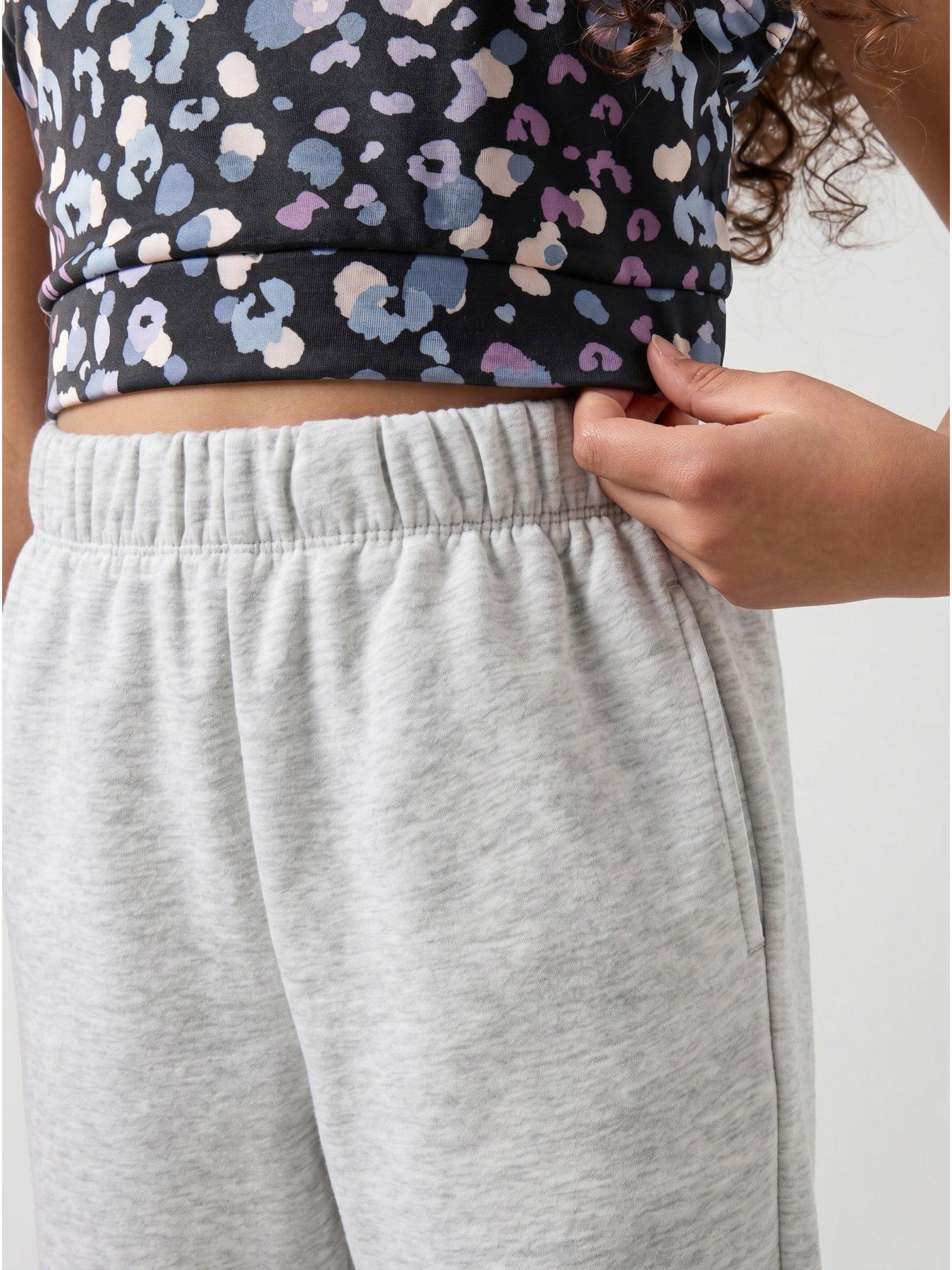 Image 5 of 7 of The Very Collection Girls Elasticated Waisr Cuffed Joggers - Grey