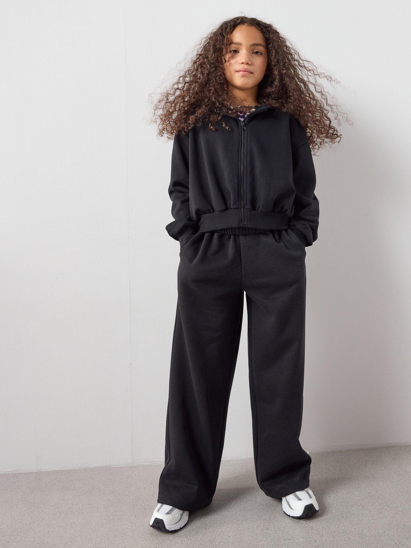 Image 3 of 7 of The Very Collection Wide Leg Joggers - Black