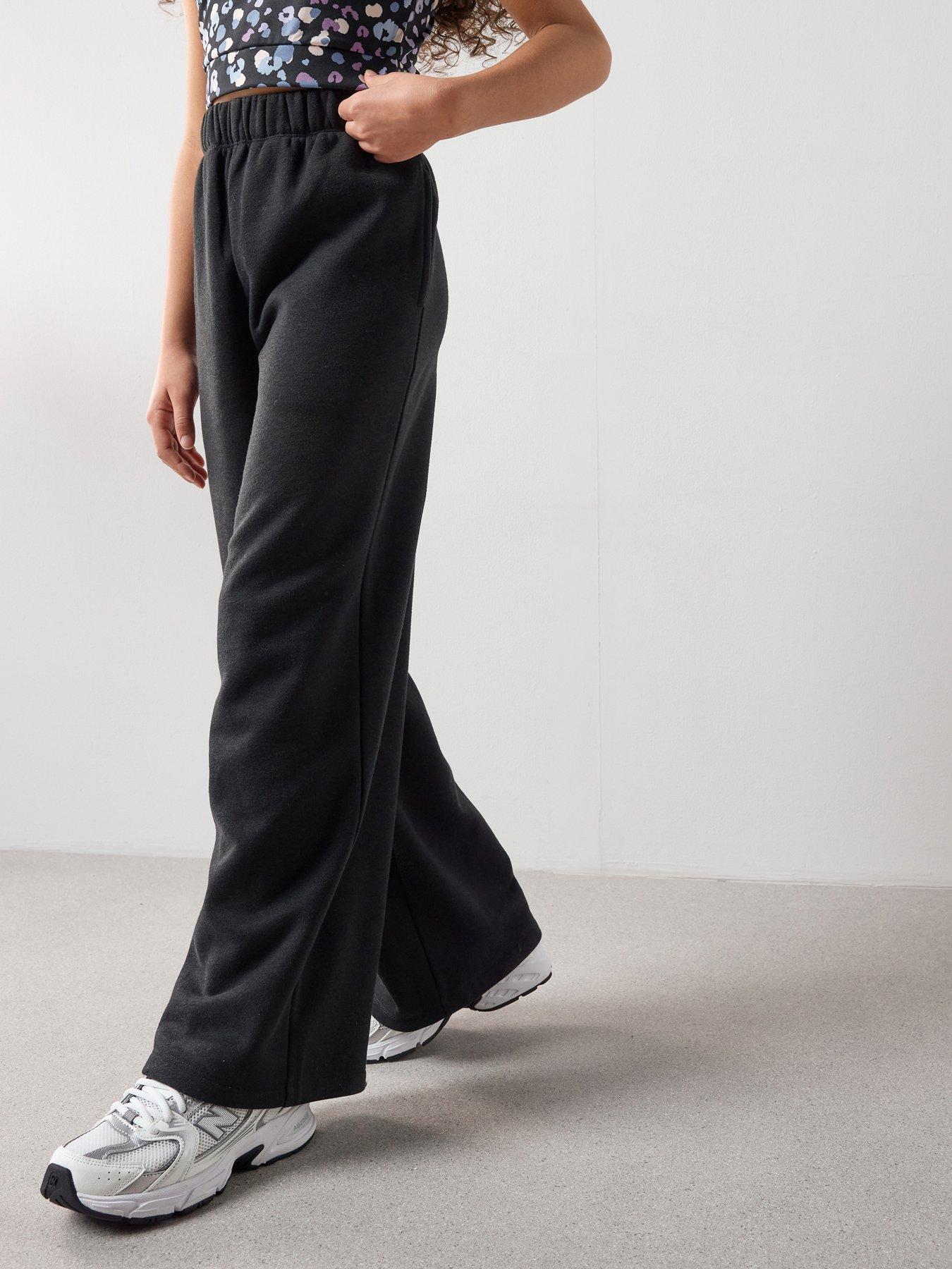 Image 4 of 7 of The Very Collection Wide Leg Joggers - Black