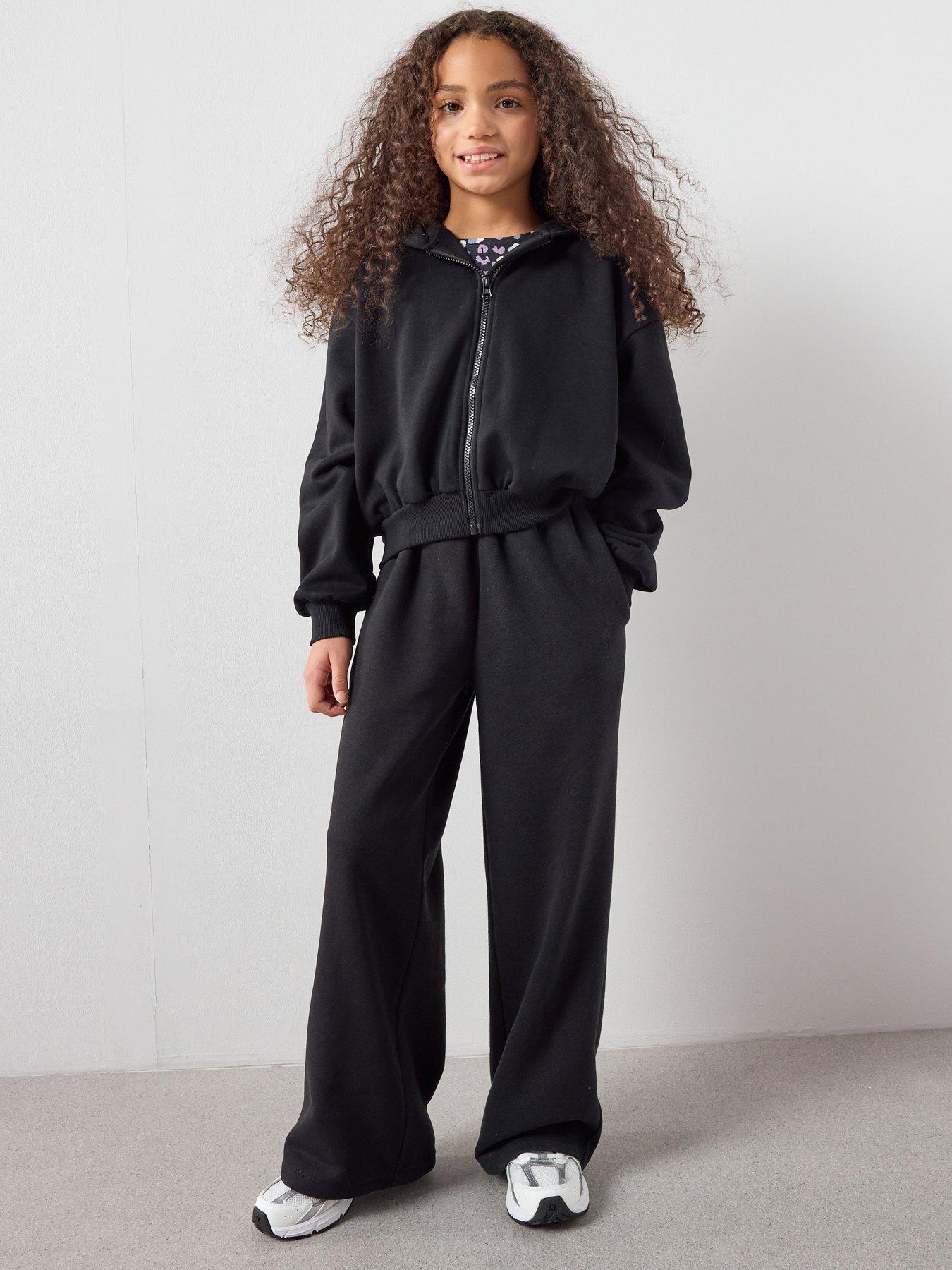 Image 5 of 7 of The Very Collection Wide Leg Joggers - Black
