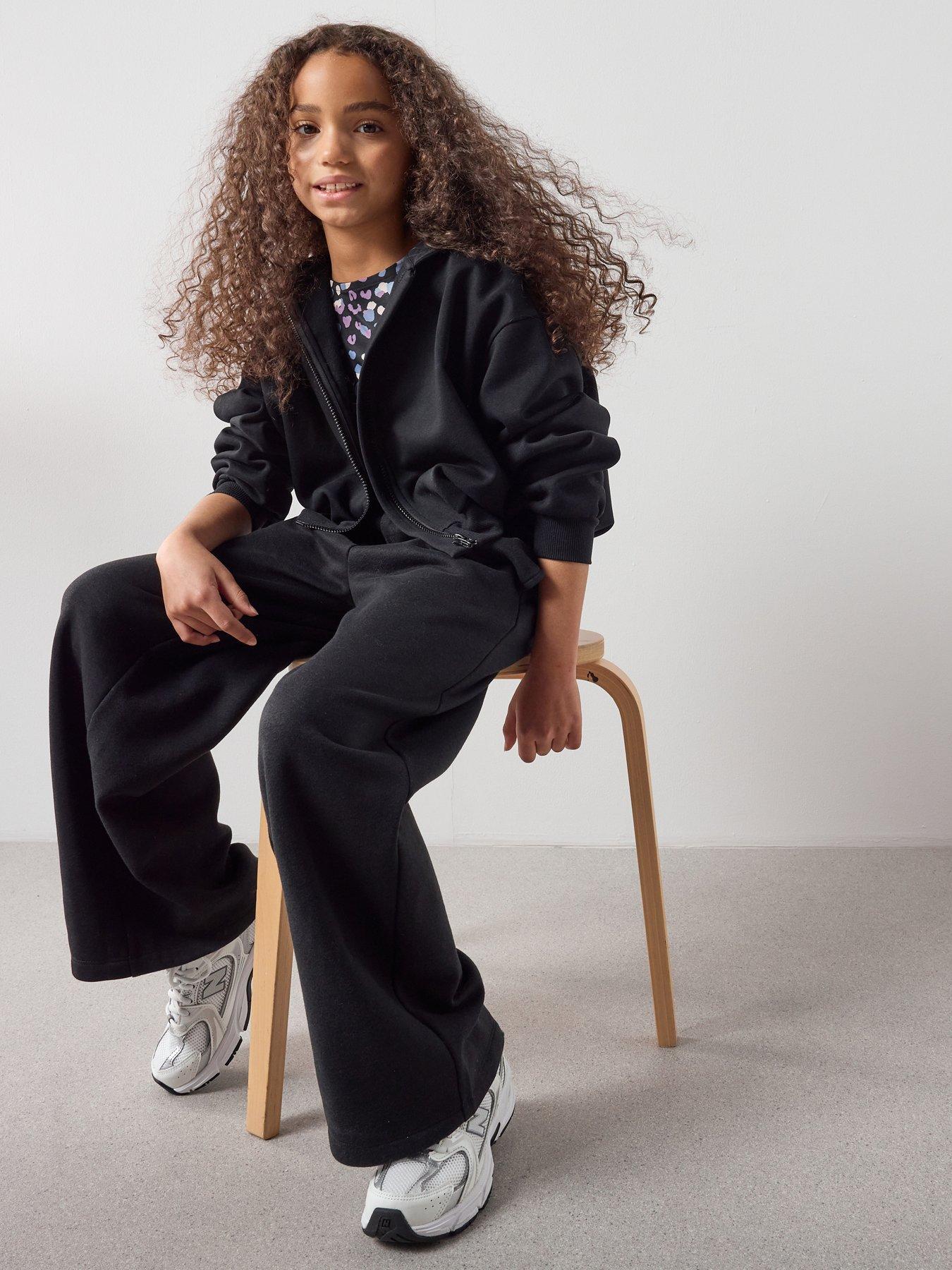 Image 6 of 7 of The Very Collection Wide Leg Joggers - Black