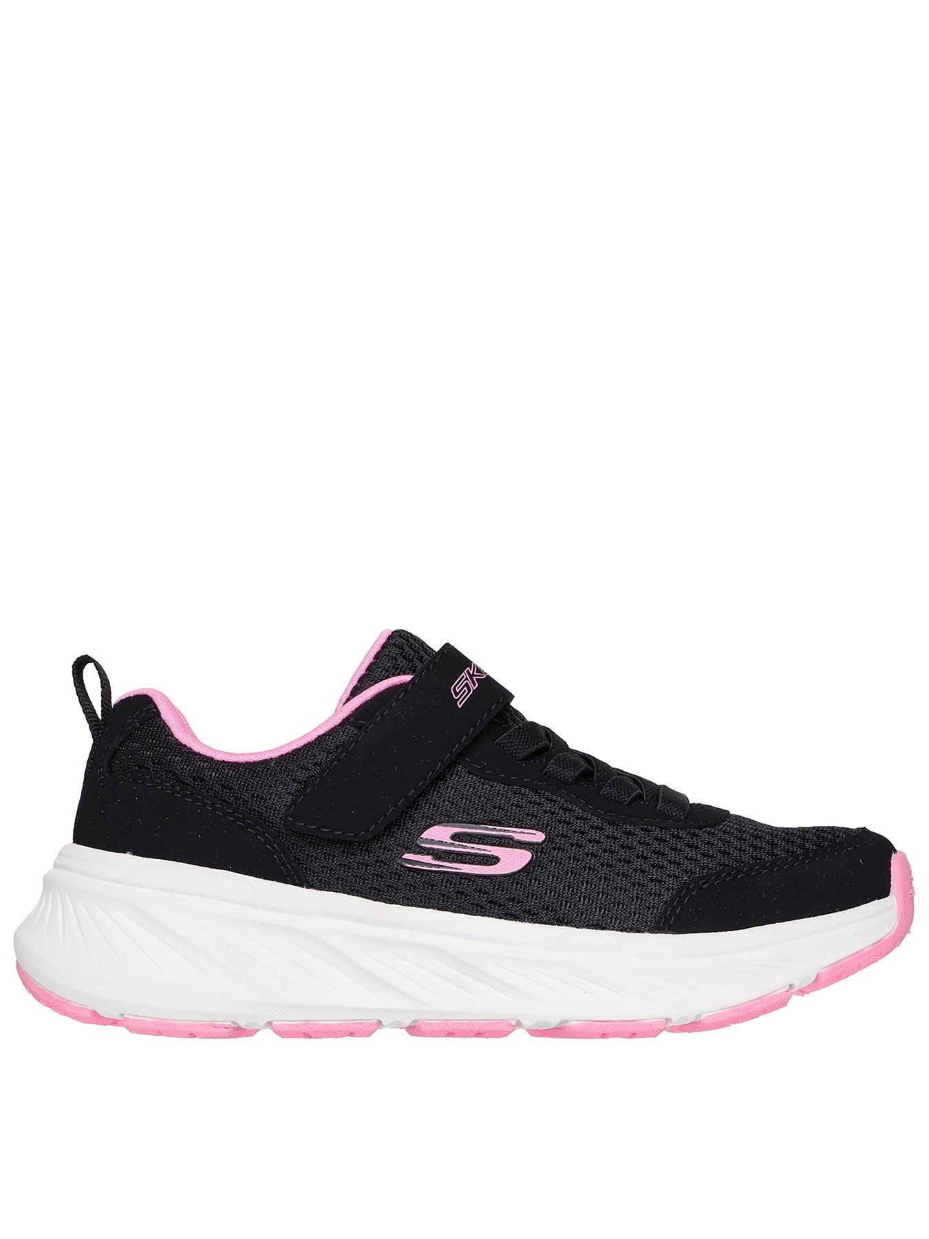 undefined Gore and Strap Mesh Sneaker with Bottom Plate - Black