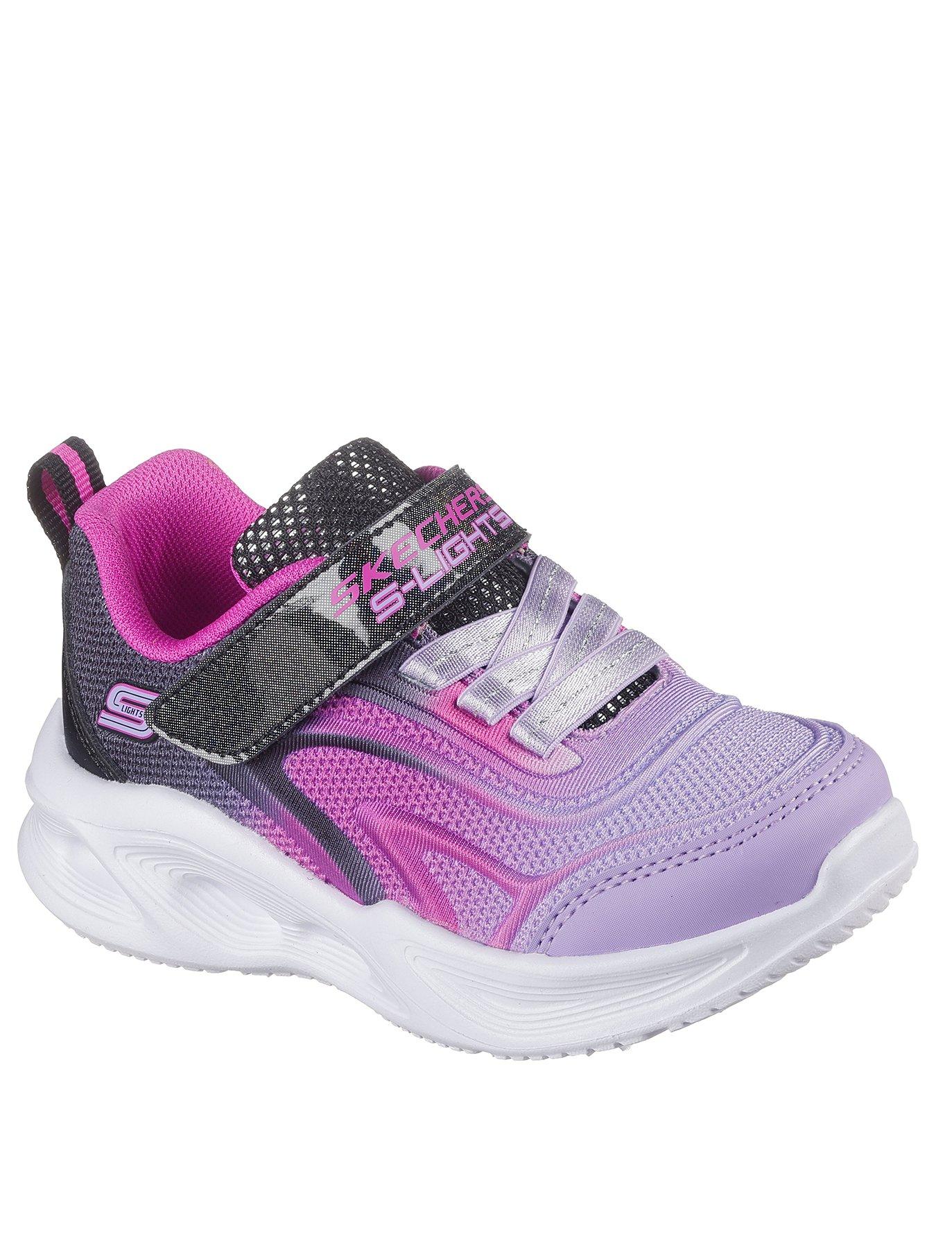 Image 2 of 5 of Skechers Lighted Gore & Strap Sneaker W/ Ombre Embossed Upper