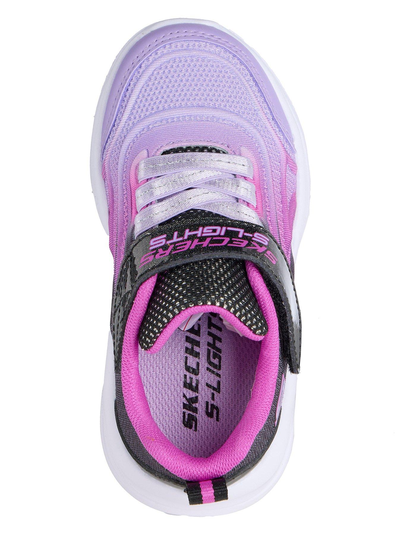 Image 3 of 5 of Skechers Lighted Gore & Strap Sneaker W/ Ombre Embossed Upper
