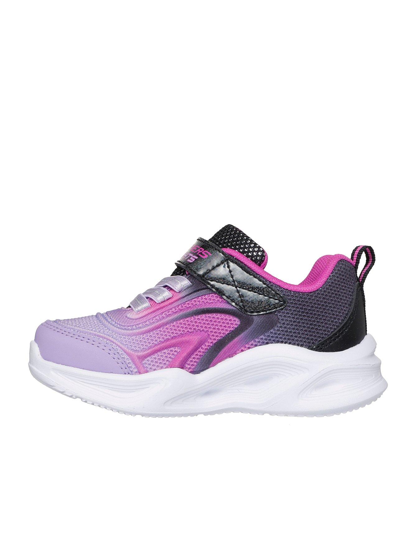 Image 5 of 5 of Skechers Lighted Gore & Strap Sneaker W/ Ombre Embossed Upper