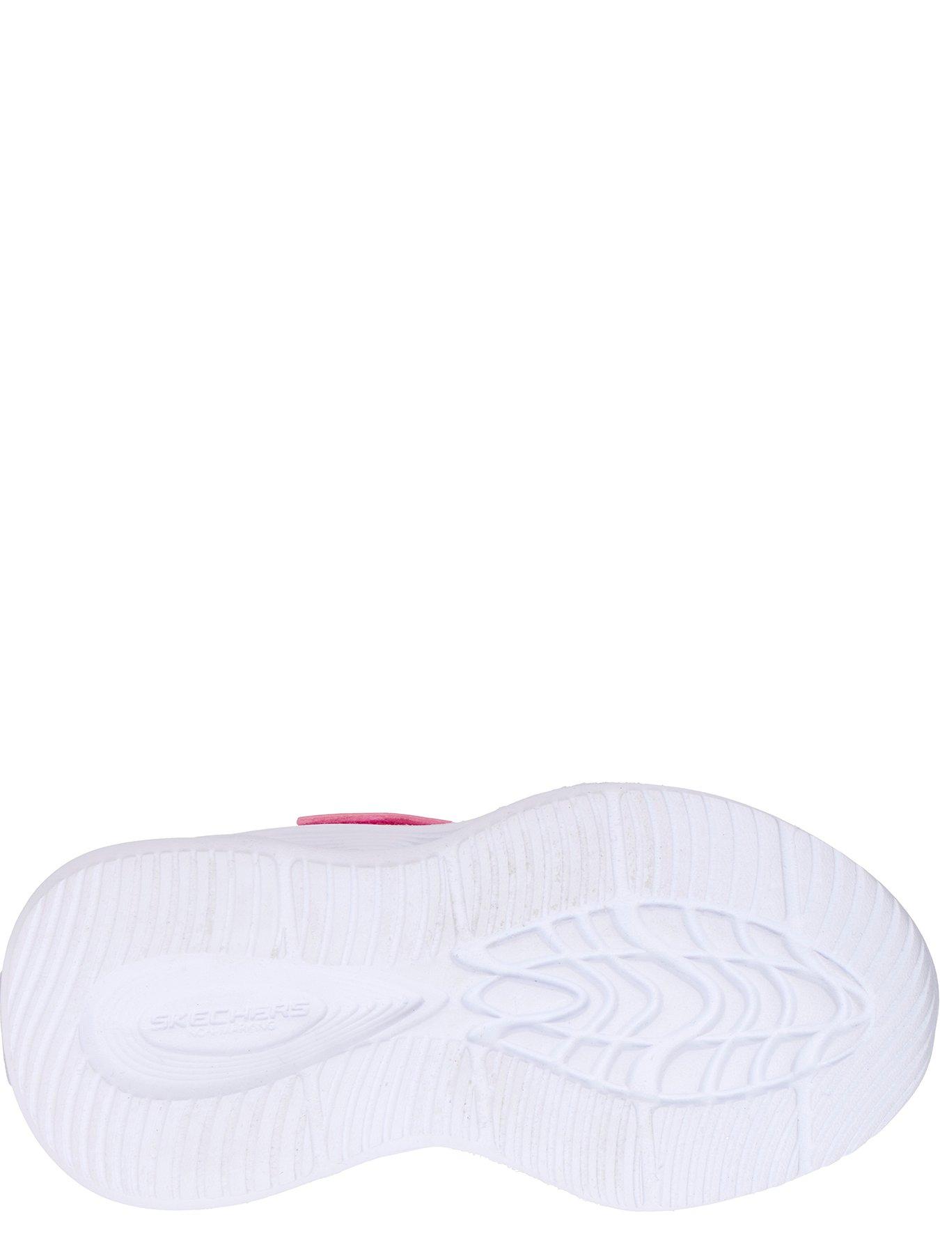 Image 4 of 5 of Skechers Lighted Gore &amp; Strap Sneaker - Ombre Pink