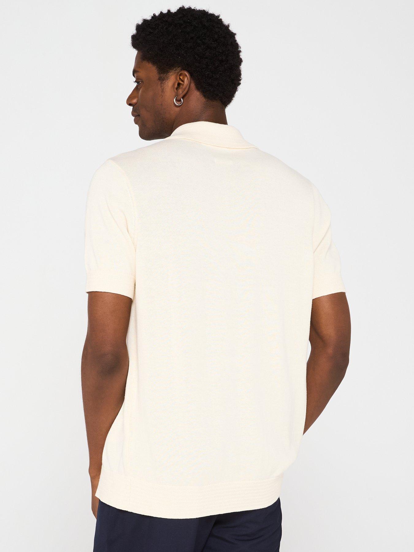 Image 2 of 6 of Lyle & Scott Hemp Knitted Shirt - Natural