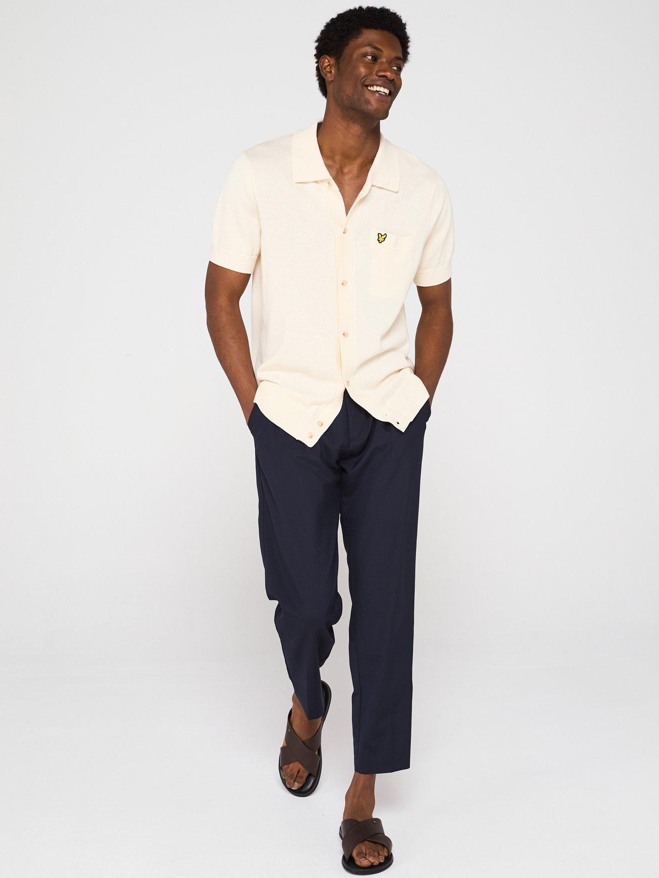 Image 3 of 6 of Lyle & Scott Hemp Knitted Shirt - Natural
