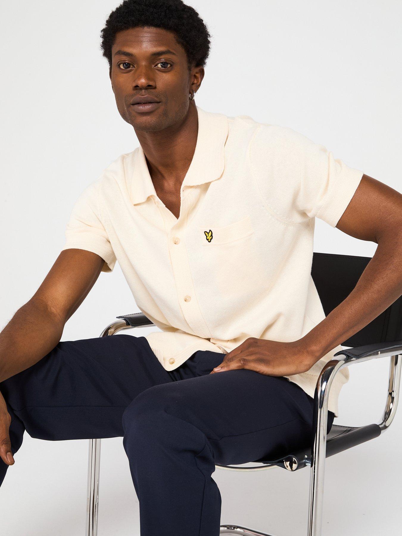 Image 4 of 6 of Lyle & Scott Hemp Knitted Shirt - Natural