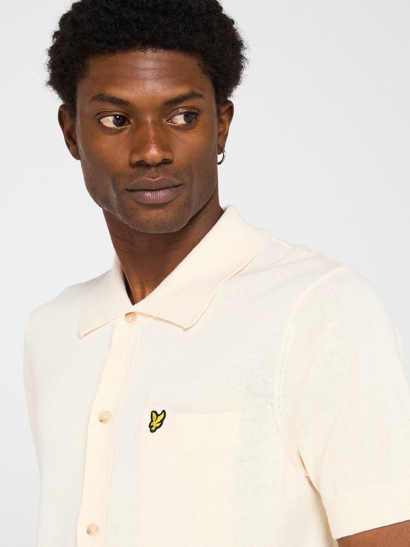 Image 5 of 6 of Lyle & Scott Hemp Knitted Shirt - Natural