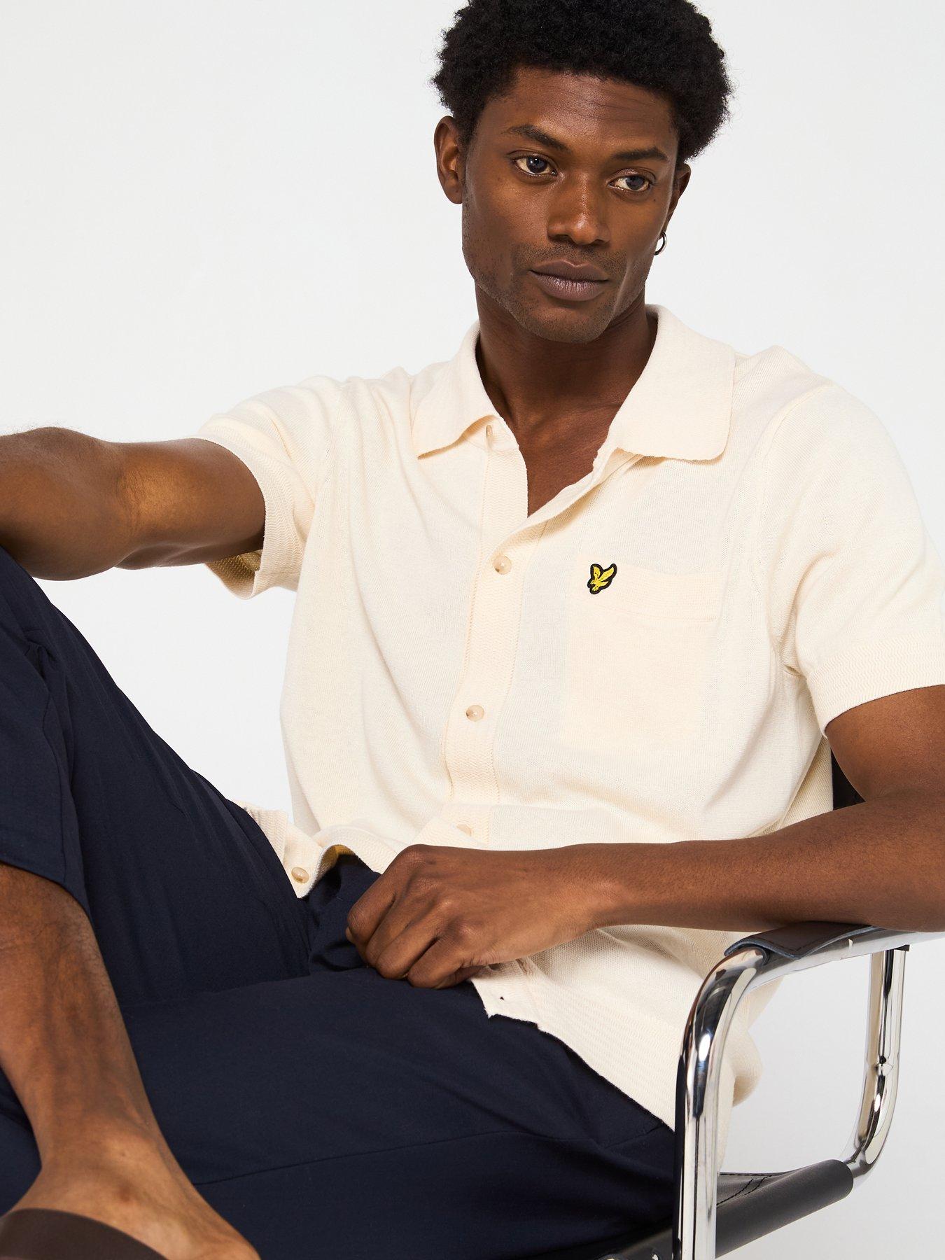 Image 6 of 6 of Lyle & Scott Hemp Knitted Shirt - Natural