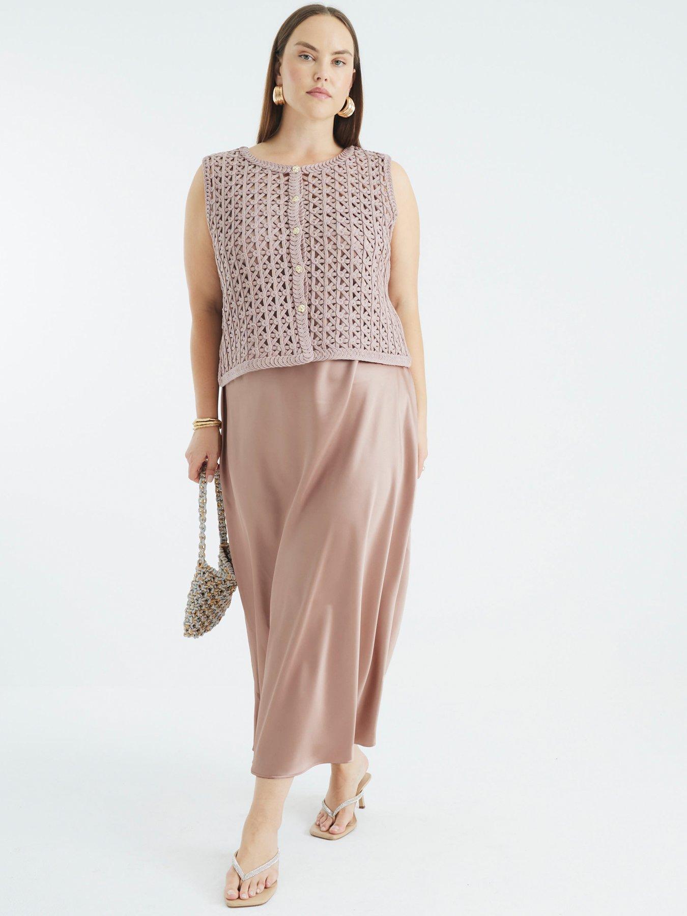 Image 3 of 5 of River Island Crochet Waistcoat - Cream