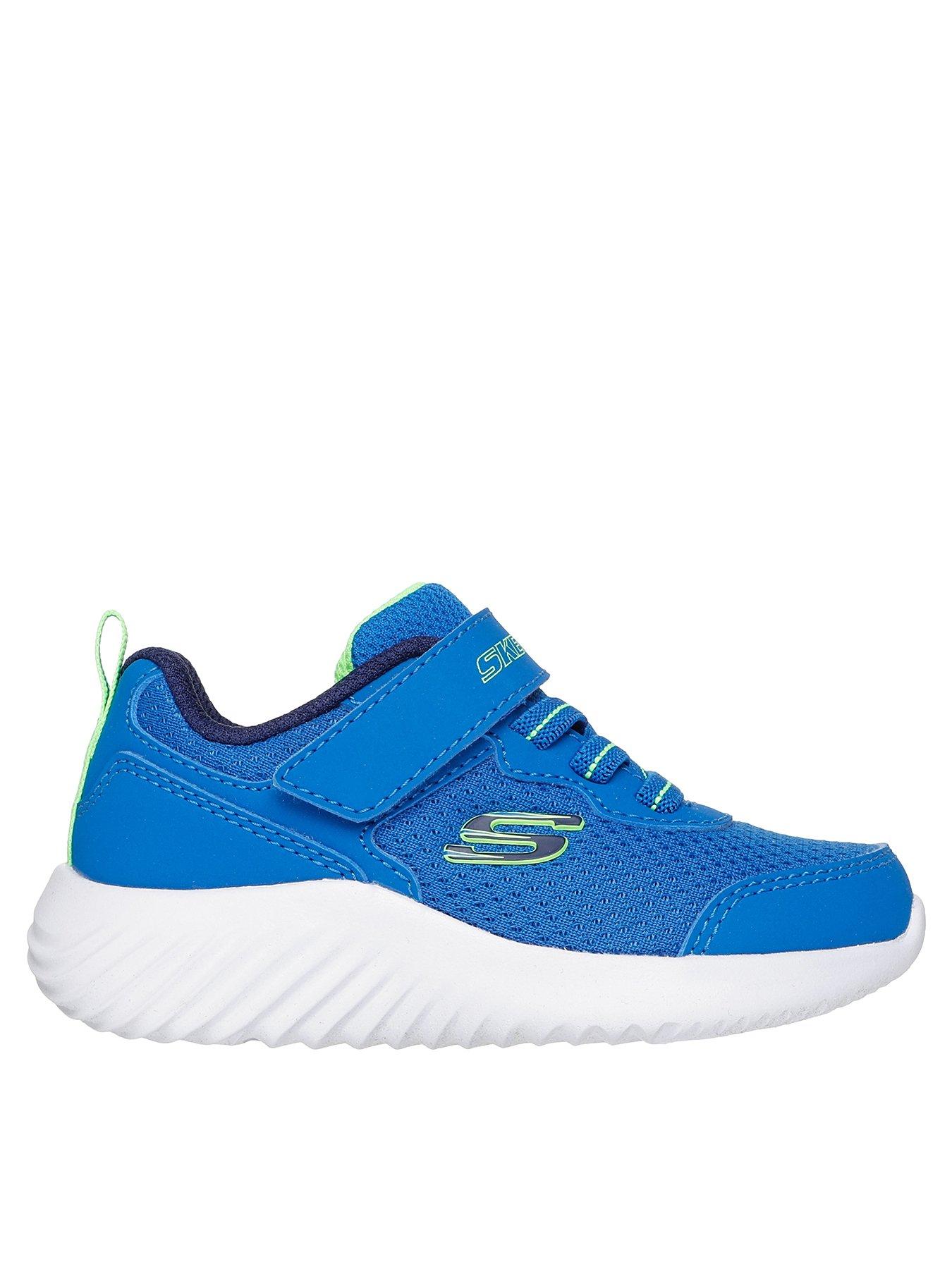 Skechers Lightweight Gore & Strap Sneaker - Blue
