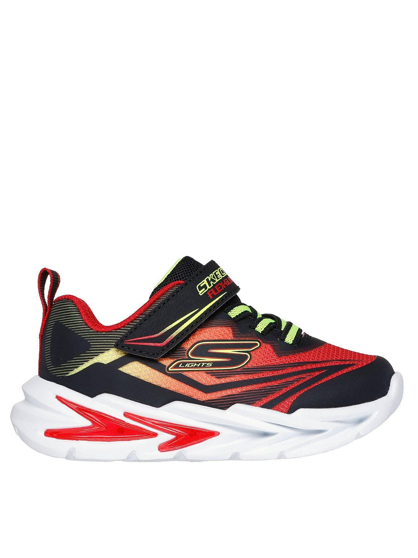 Skechers Lighted Gore  &  Strap Sneaker W/ Midsole Techpiece