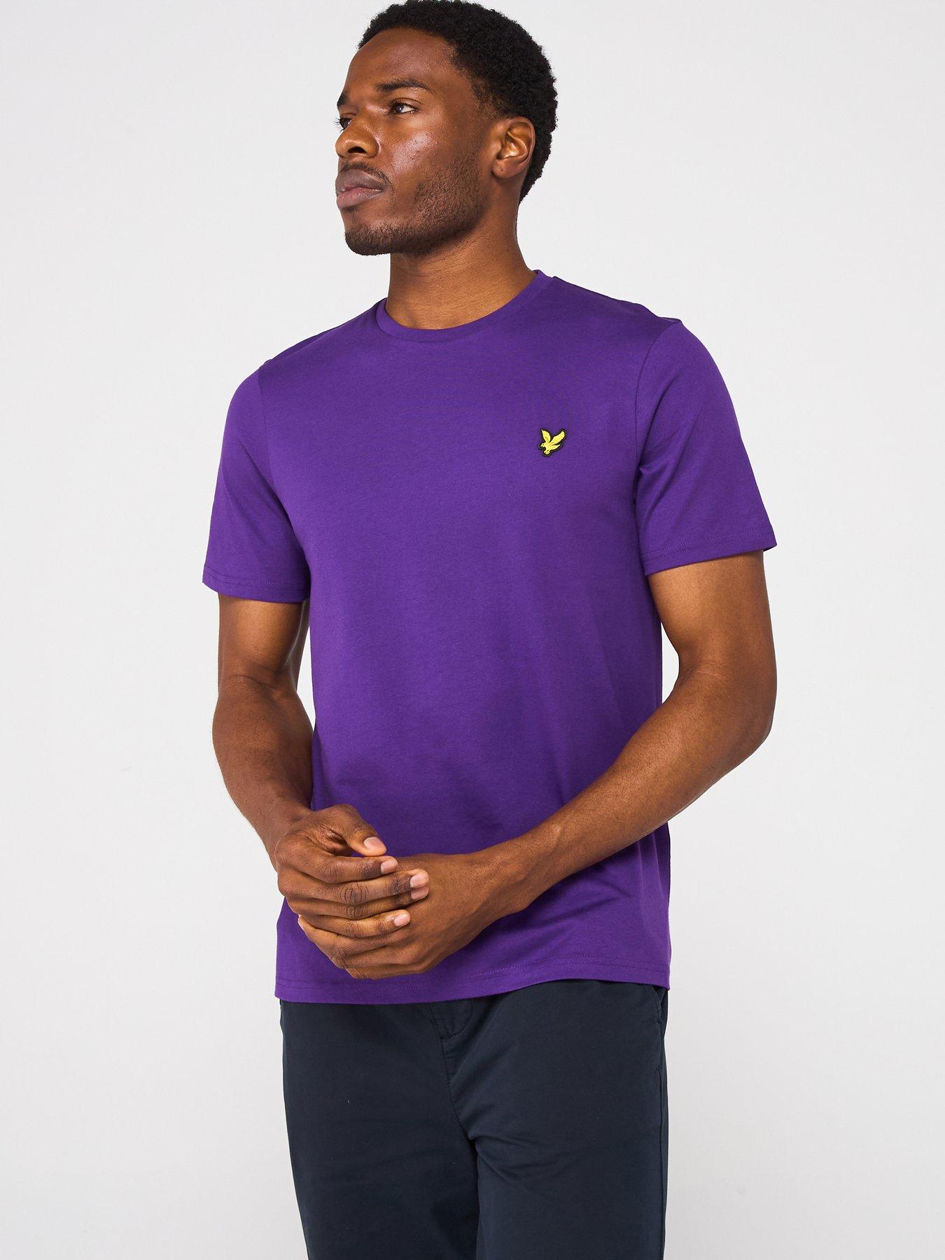 undefined Plain T-Shirt - Purple