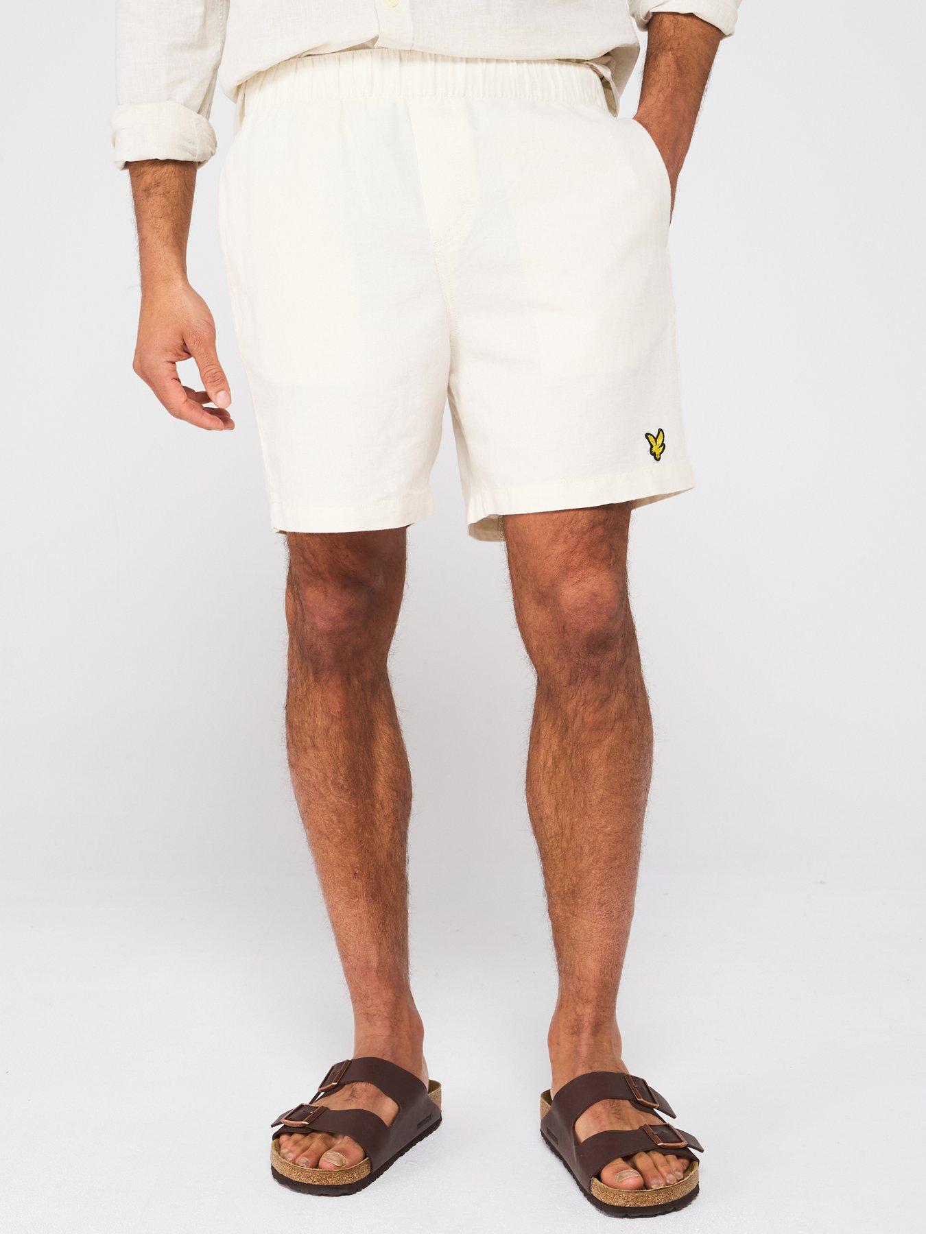 undefined Linen Deck Shorts - White