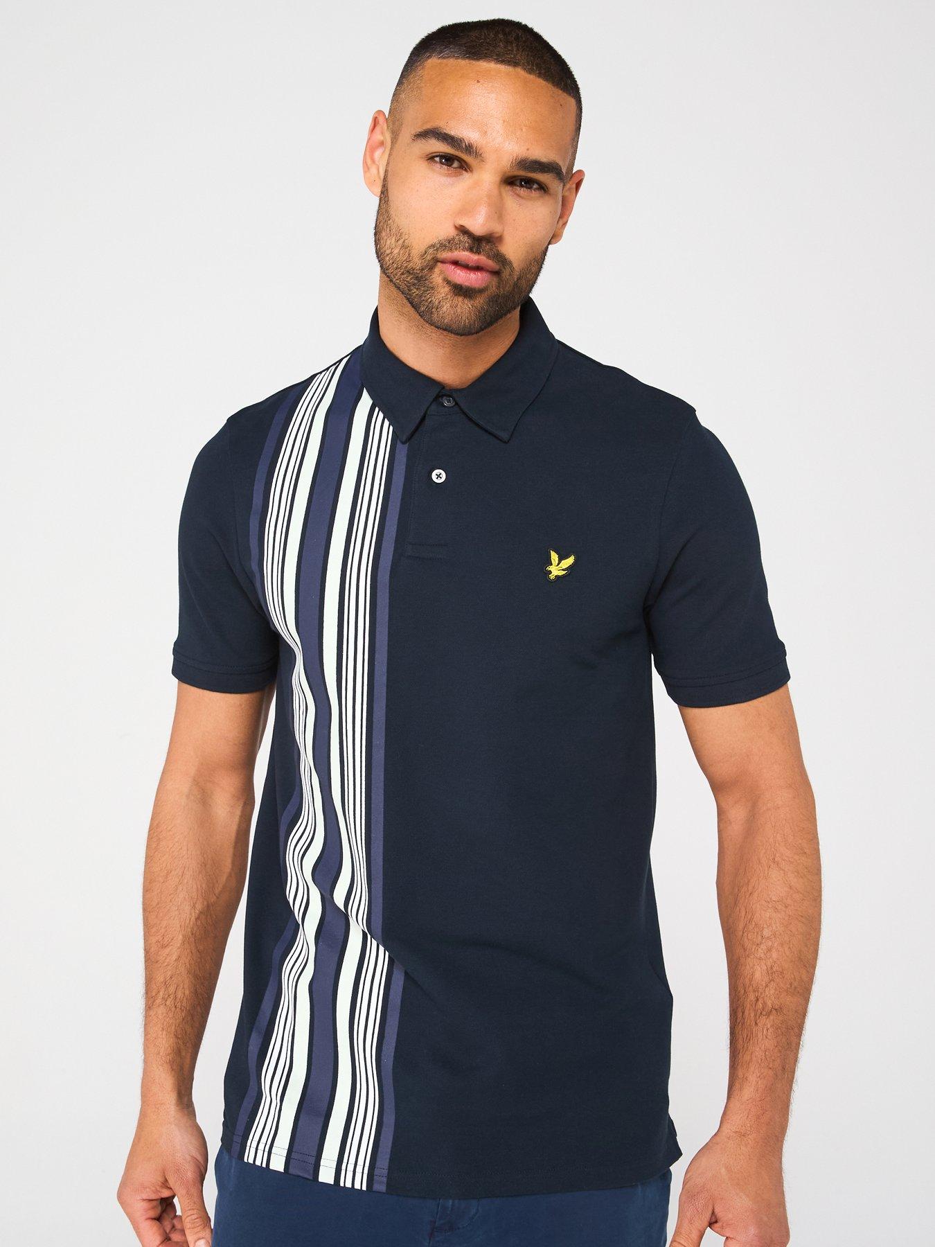 undefined Deck Stripe Polo Shirt - Navy