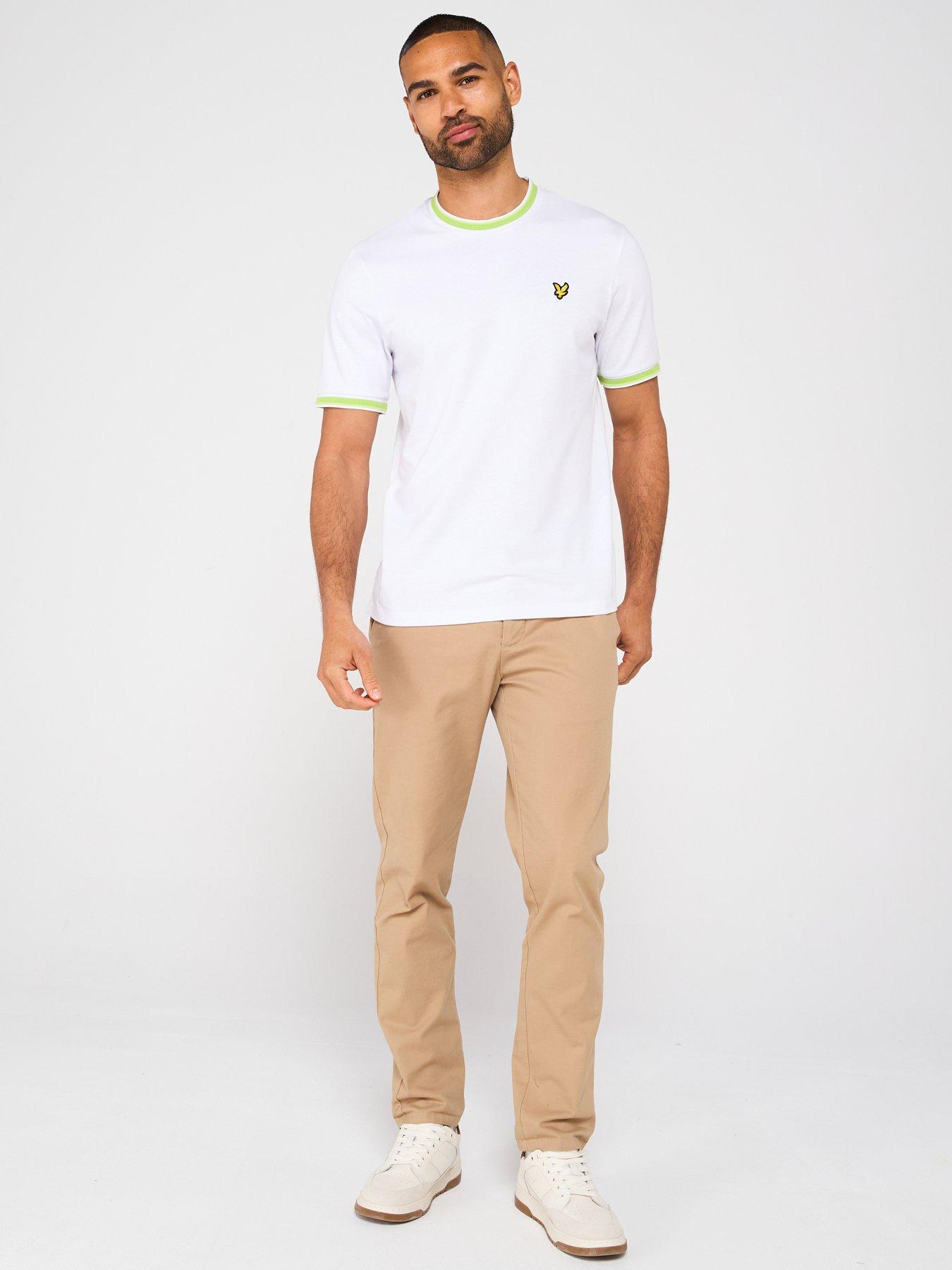 Image 3 of 6 of Lyle & Scott Multi Tipped T-Shirt - White