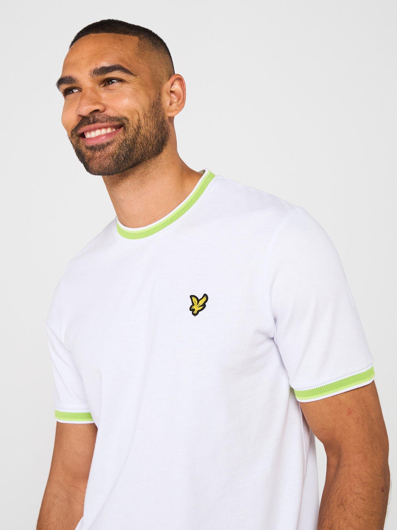 Image 4 of 6 of Lyle & Scott Multi Tipped T-Shirt - White
