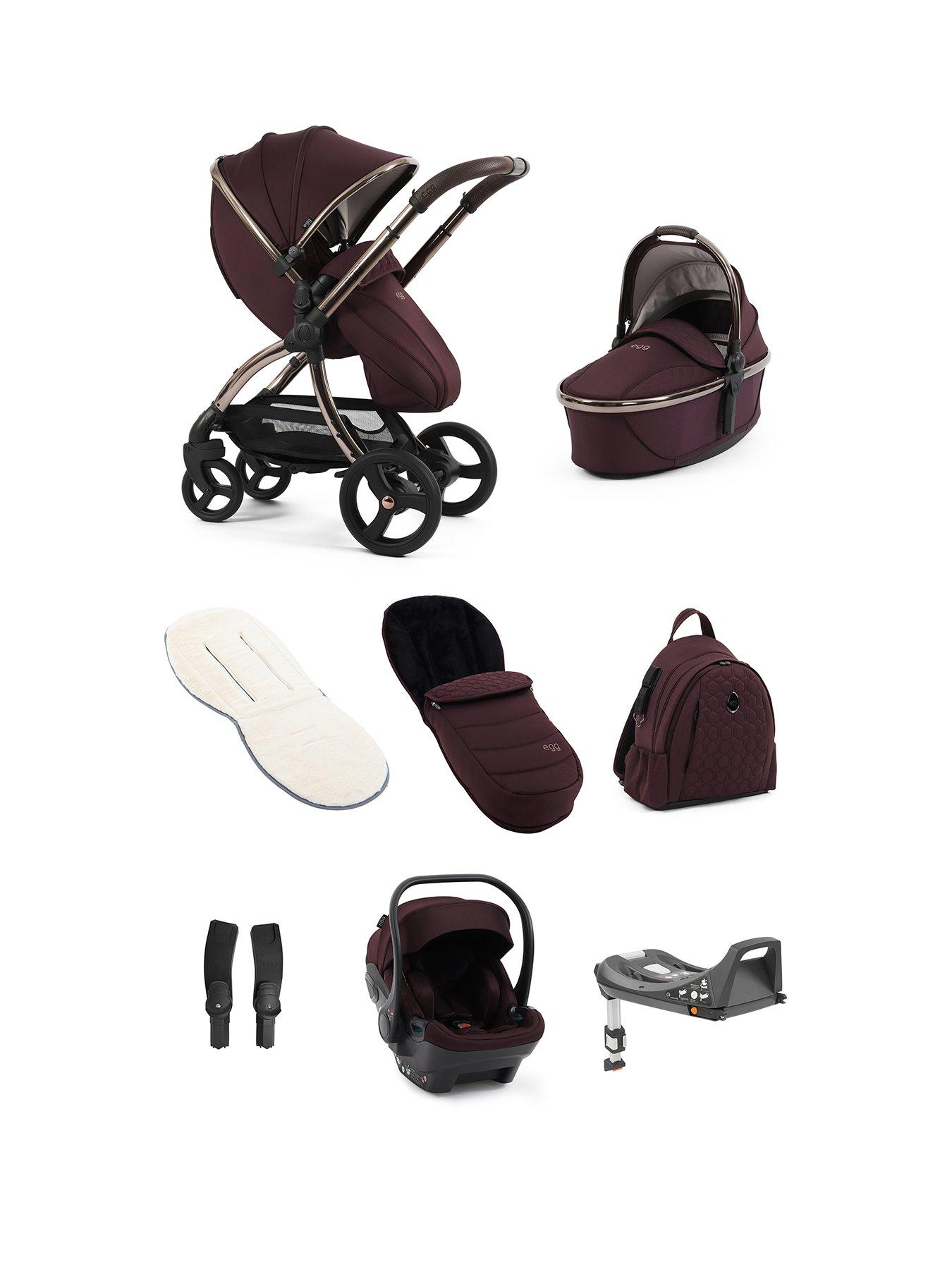 Egg egg3 Luxury Bundle with egg shell Car Seat - Mulberry