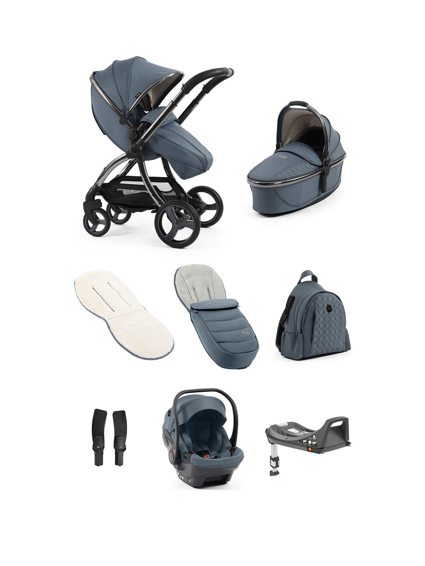 undefined Luxury Bundle with Egg Shell Car Seat - Topaz